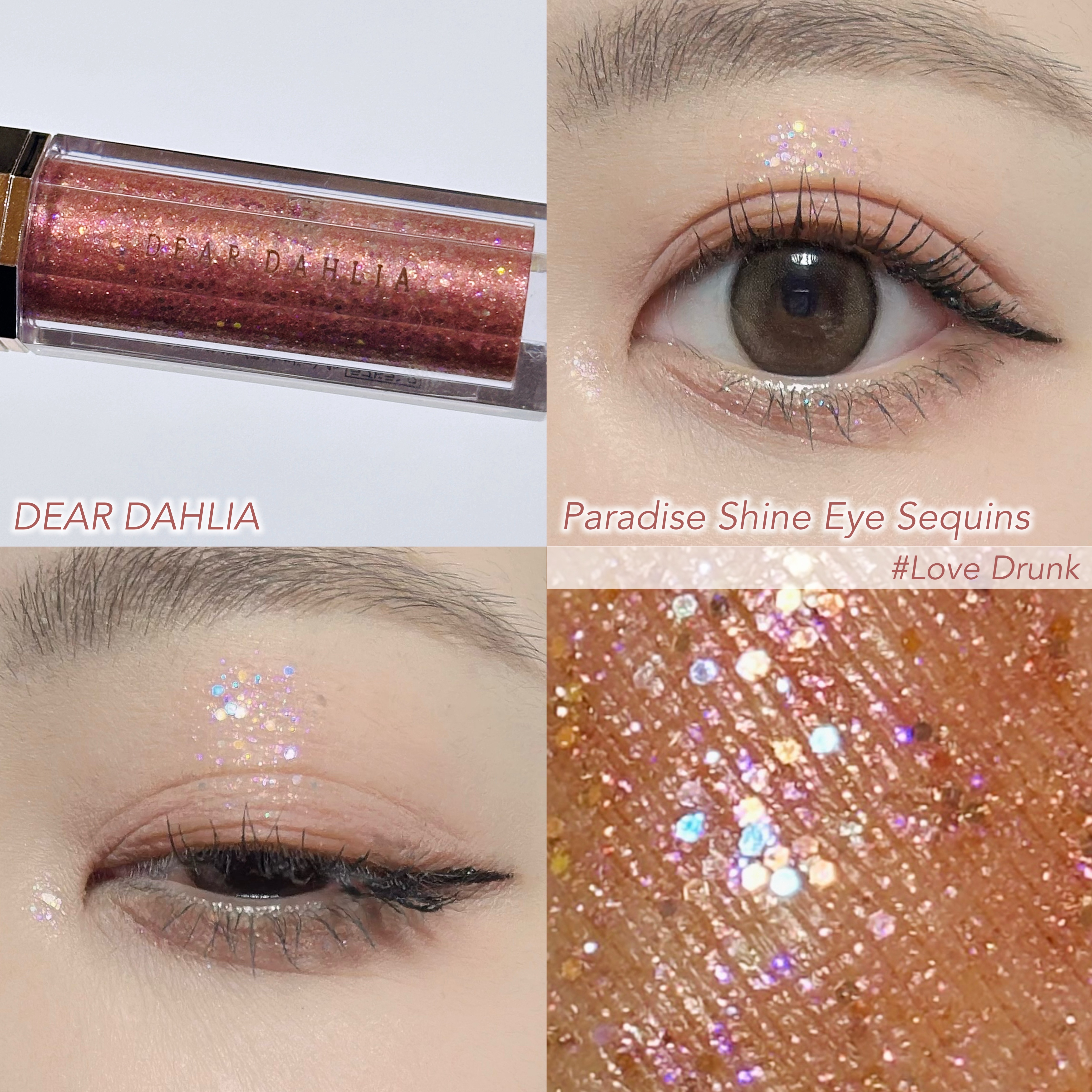 パラダイス シャイン アイ シークイン/DEAR DAHLIA/リキッドアイシャドウを使ったクチコミ（1枚目）
