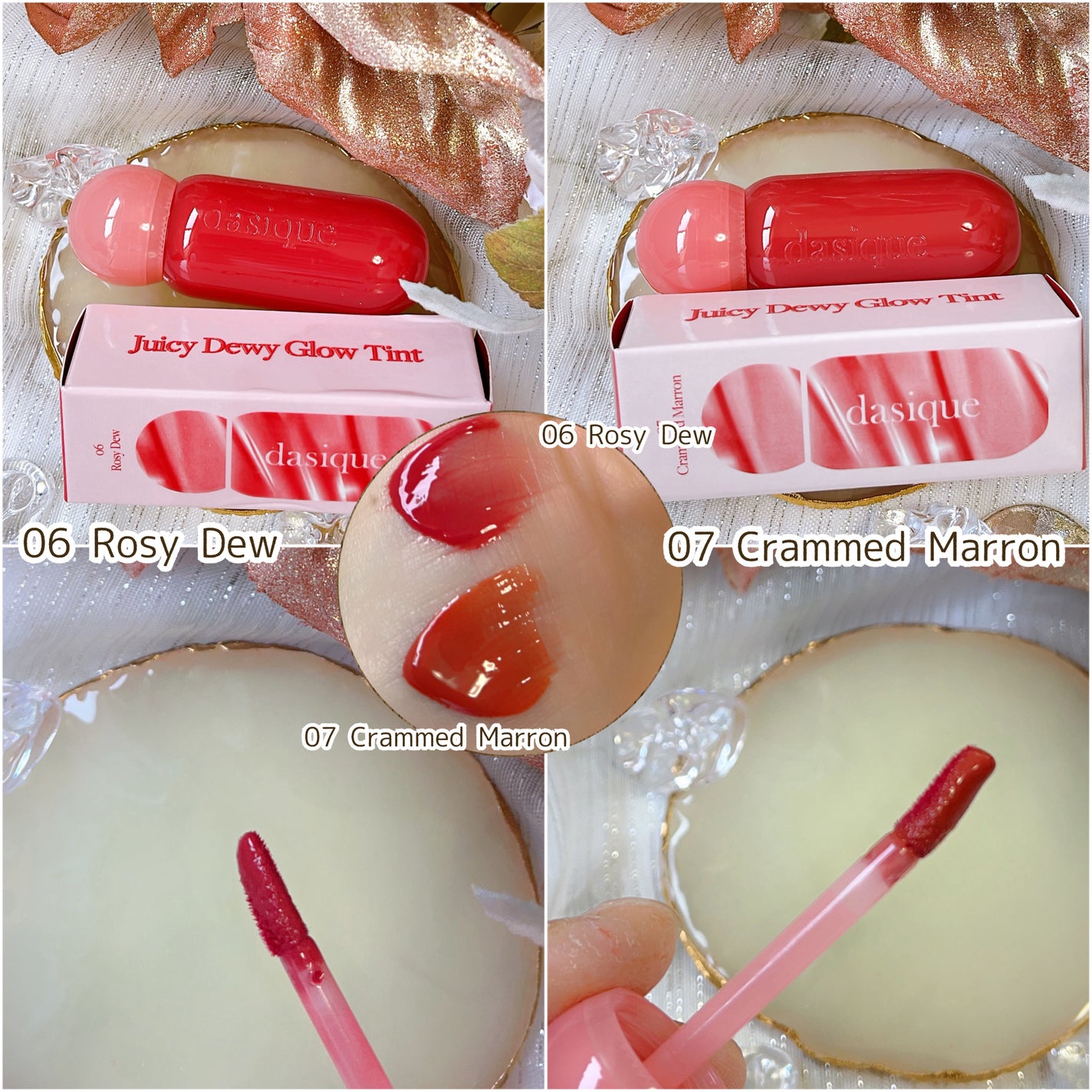 ジューシーデューイグロウティント/dasique/リップティントを使ったクチコミ(3枚目)