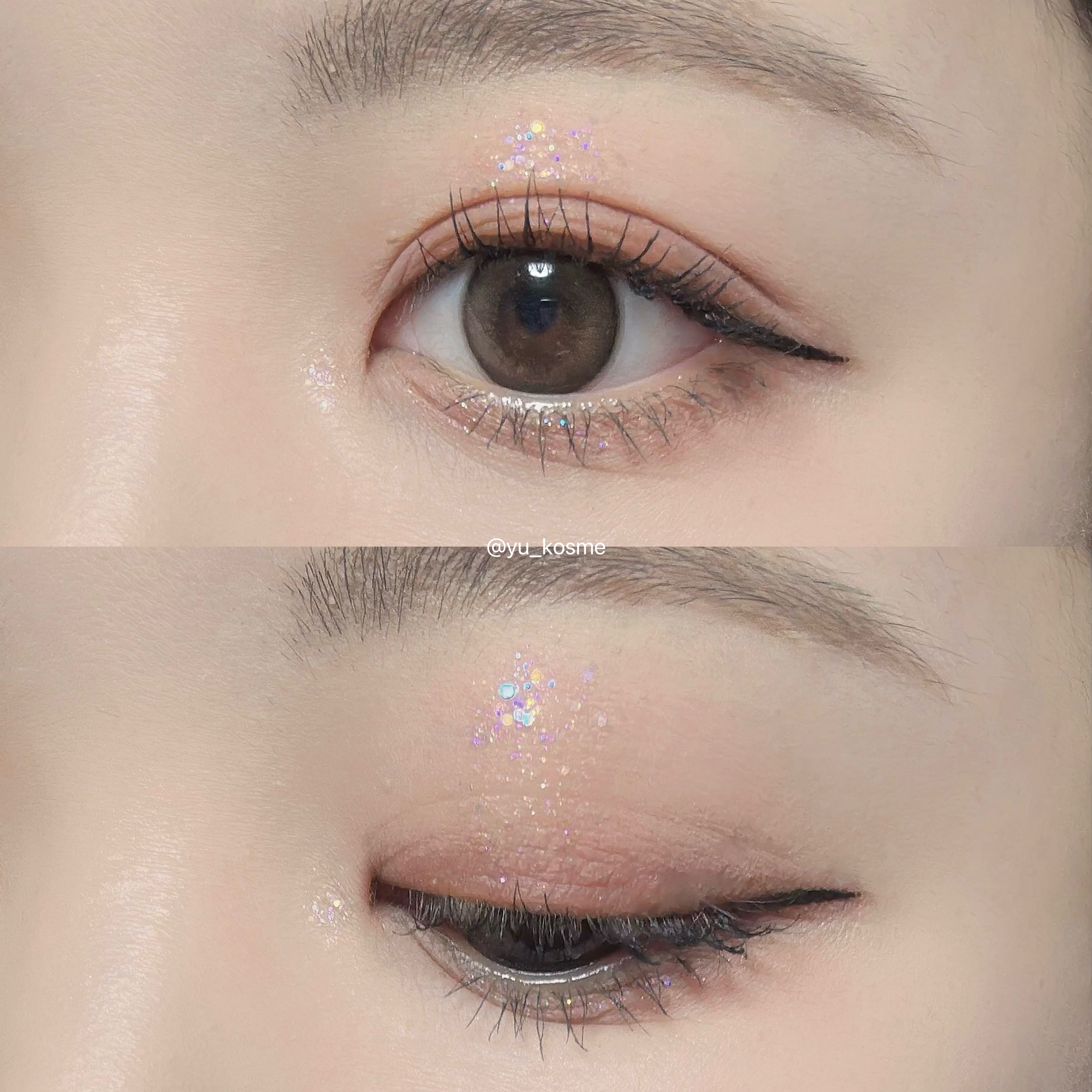 パラダイス シャイン アイ シークイン/DEAR DAHLIA/リキッドアイシャドウを使ったクチコミ（3枚目）