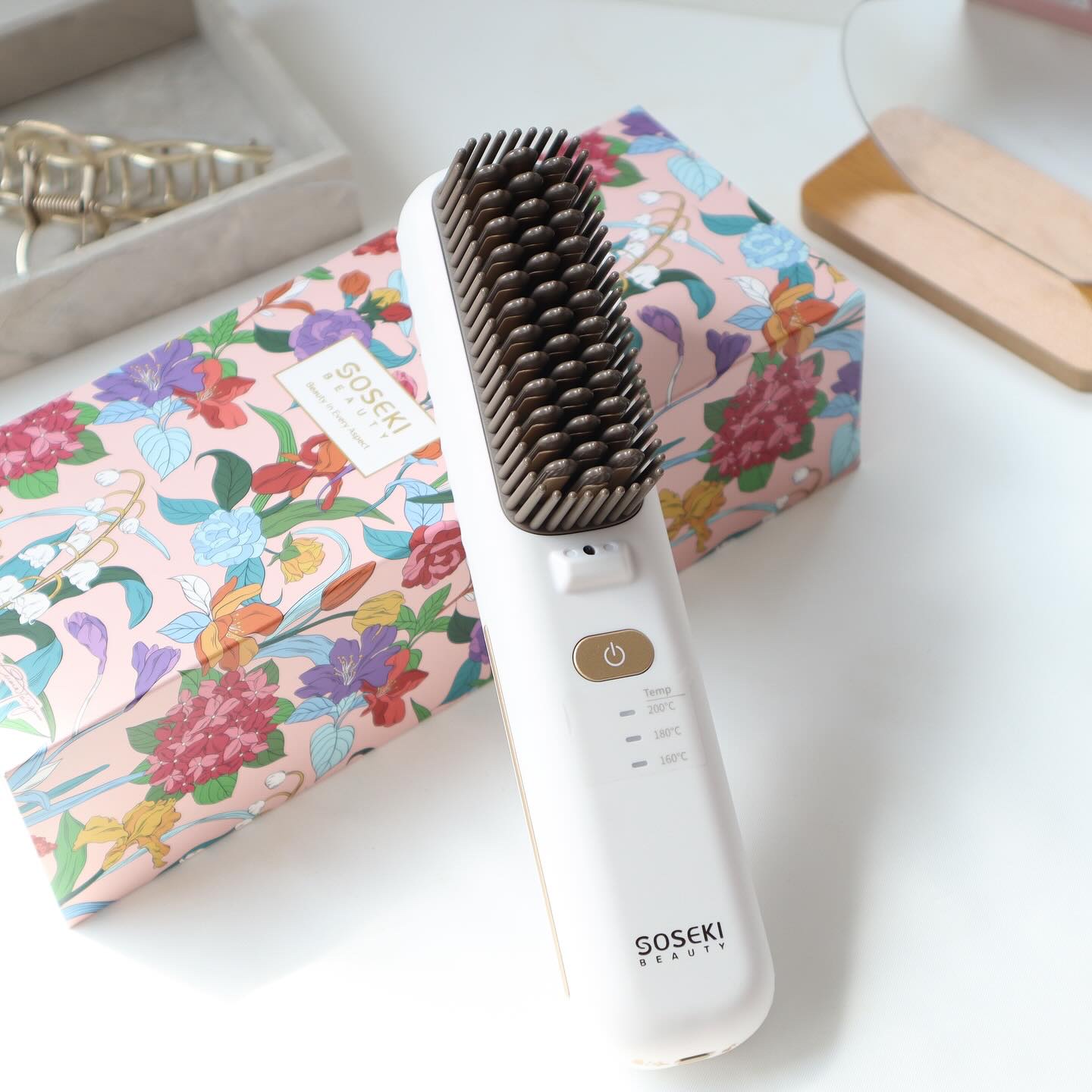 SOSEKI コードレスヒートブラシ タイパ ヘアスタイリング 