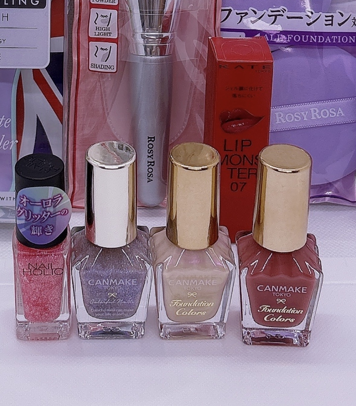 ファンデーションカラーズ 01 ナチュラルピンク/キャンメイク/マニキュアを使ったクチコミ（1枚目）