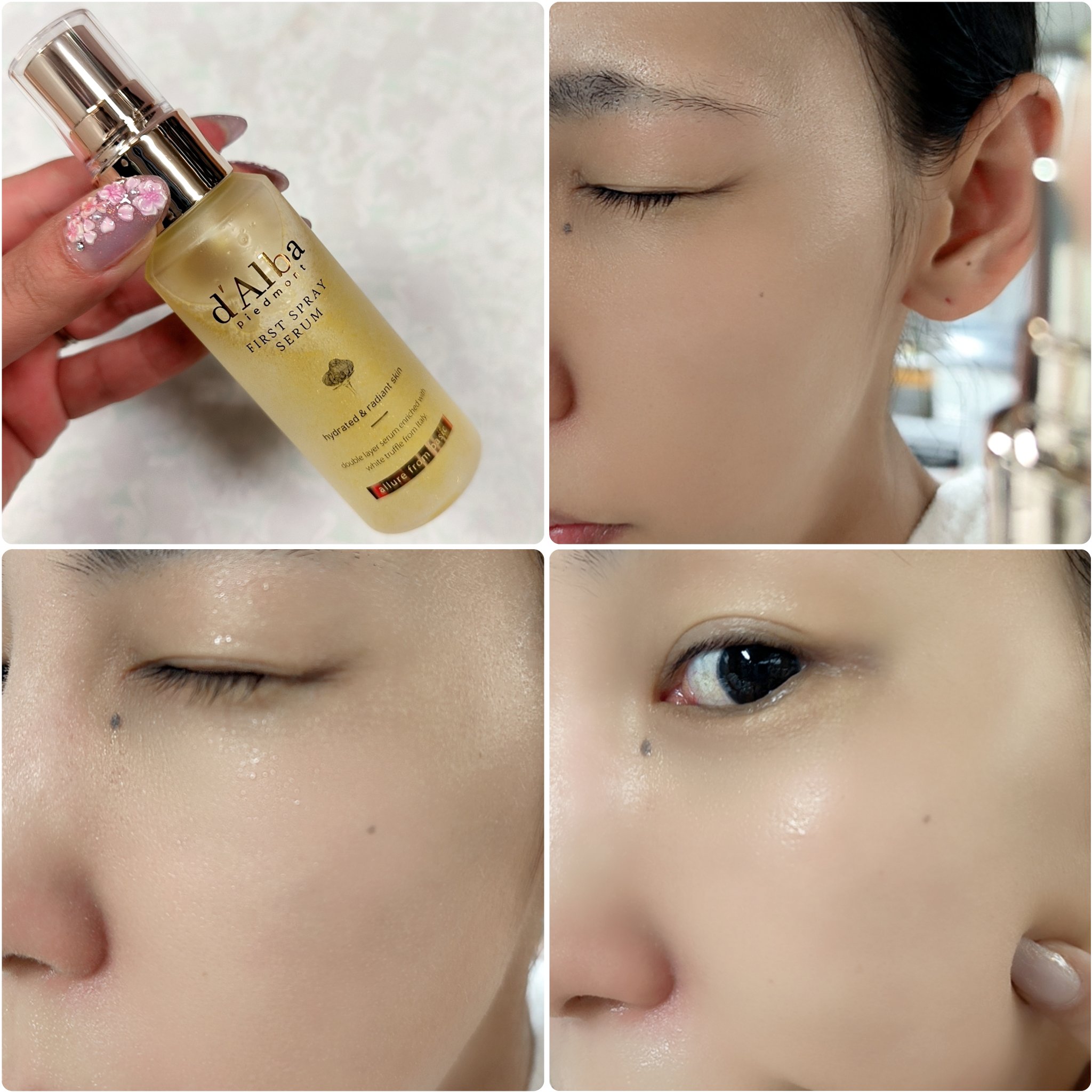 ダルバ ホワイトトリュフファーストスプレーセラム/ダルバ/ミスト状化粧水を使ったクチコミ（3枚目）