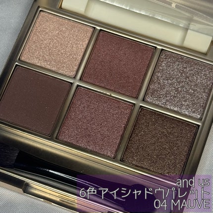 6色アイシャドウパレット/and us/アイシャドウパレットを使ったクチコミ(3枚目)