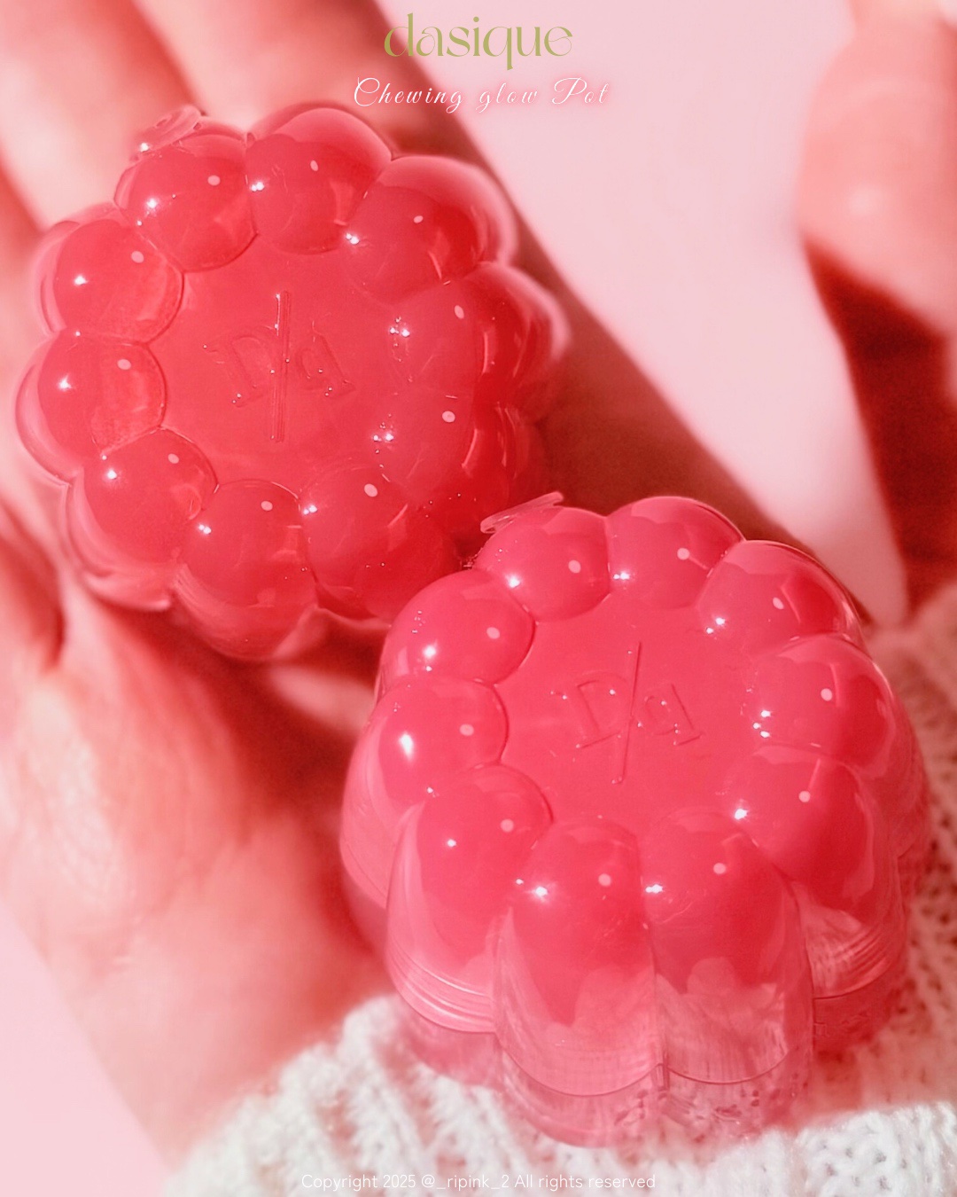 チューインググロウポット 07 グローイングロージー/dasique/口紅を使ったクチコミ（2枚目）