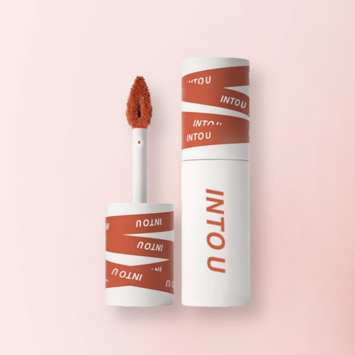 スーパーマットリップ＆チークマッド EM-J01 ピンクミスト/INTO U/口紅を使ったクチコミ（1枚目）