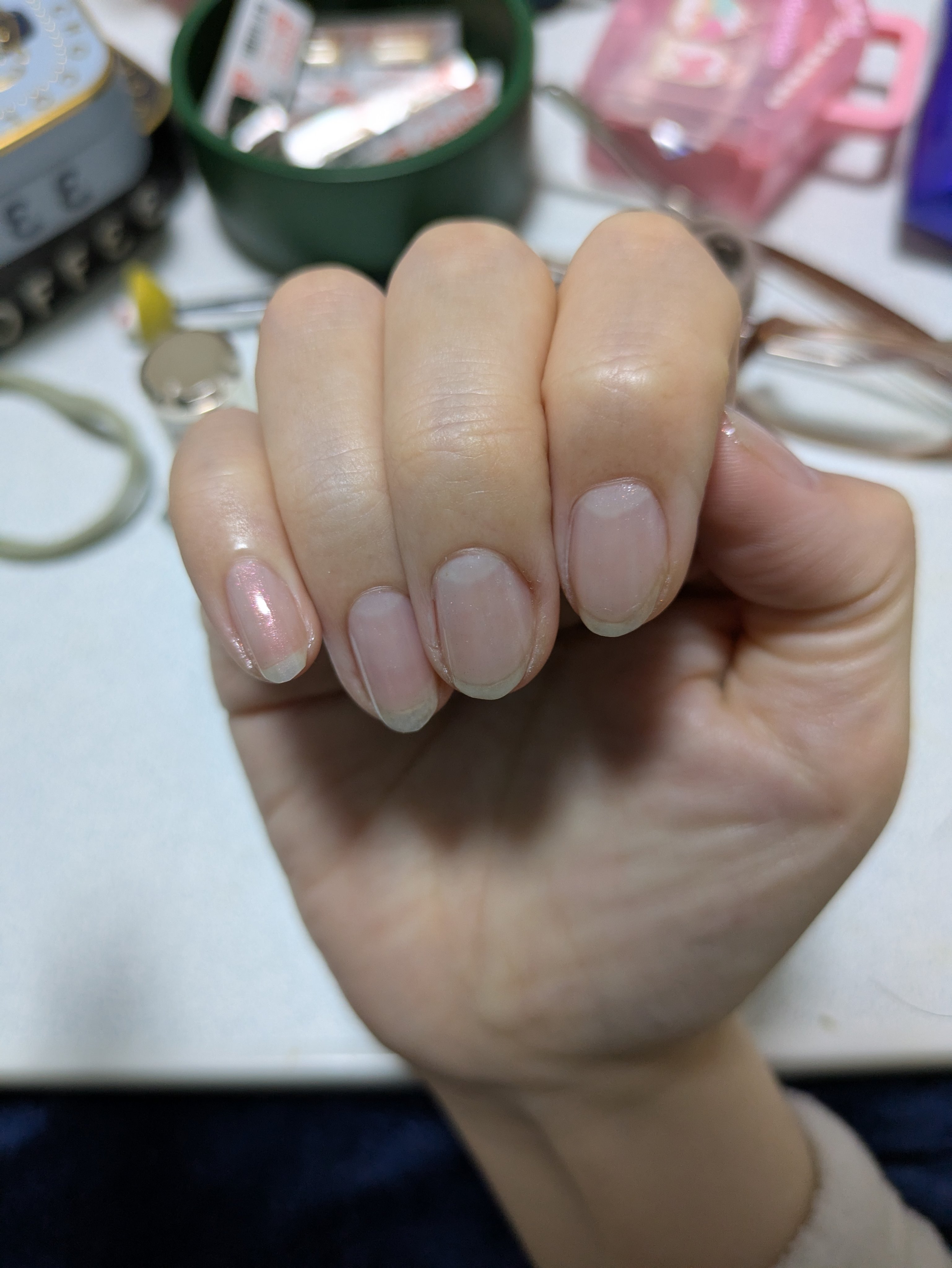 カラフルネイルズ N113 テンダーブリーズ/キャンメイク/マニキュアを使ったクチコミ（1枚目）