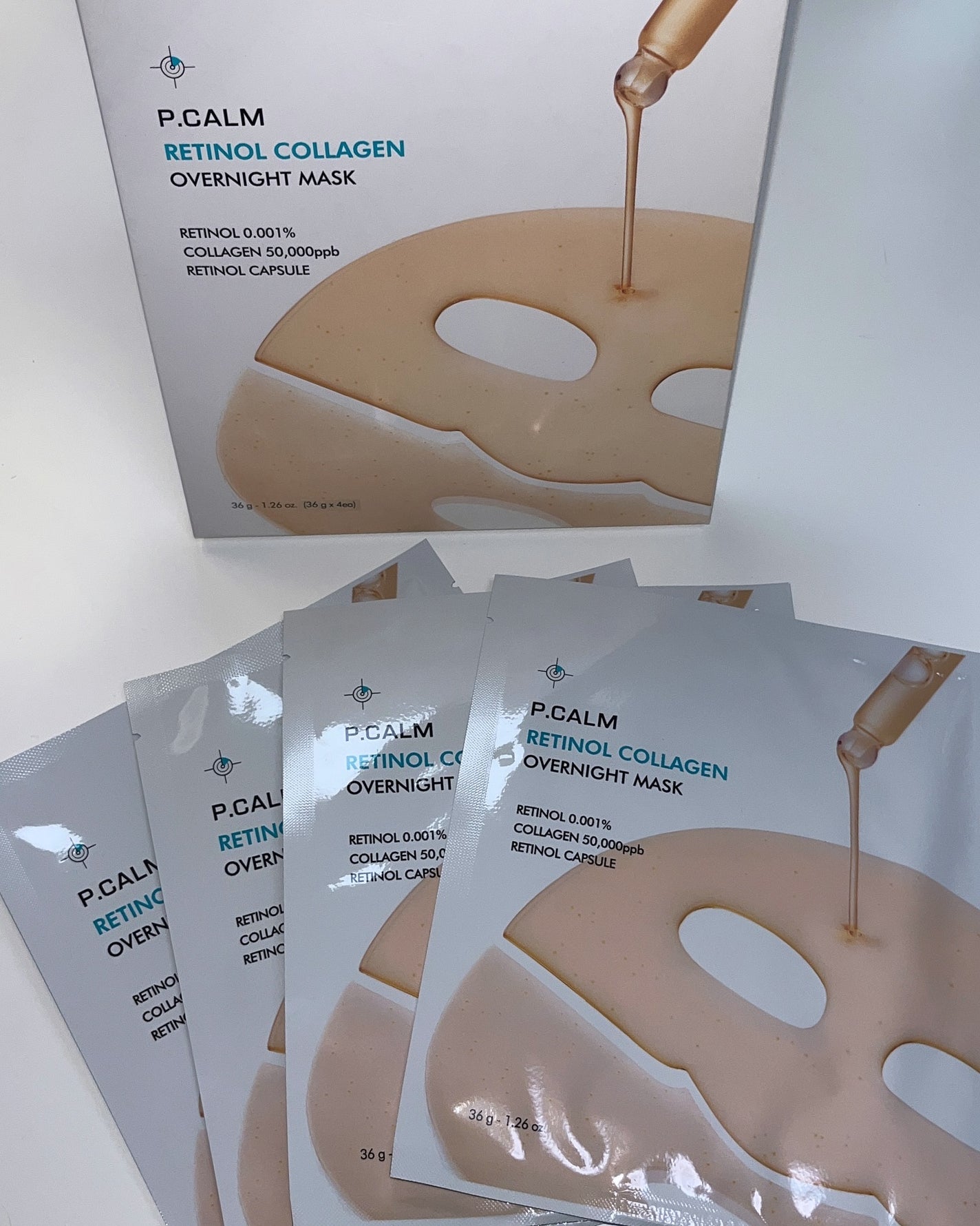 レチノール コラーゲン オーバーナイト マスク/P.CALM/シートマスク・パックを使ったクチコミ(8枚目)