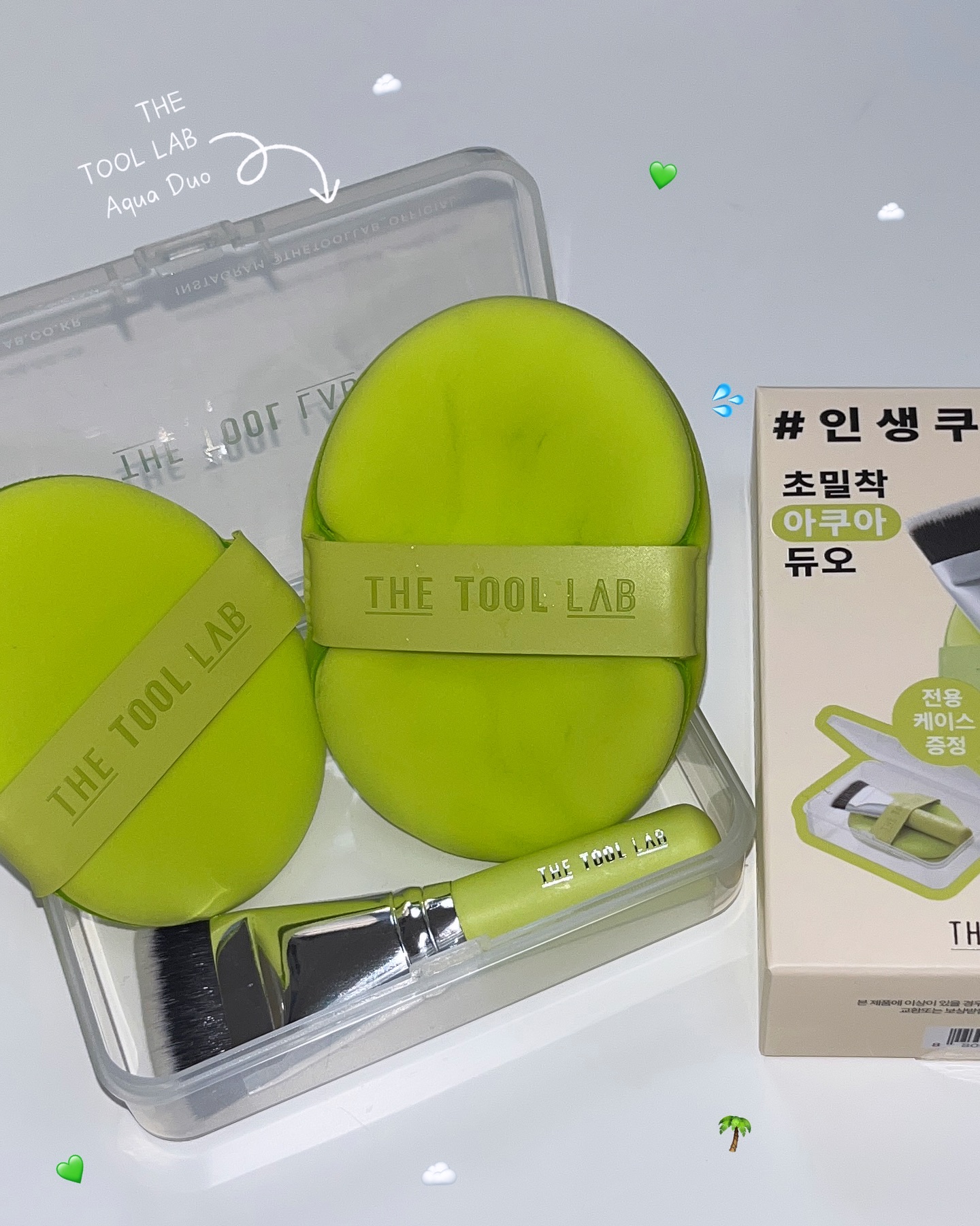 THE TOOL LAB アクアフィックスパフ OVAL/THE TOOL LAB/パフ・スポンジを使ったクチコミ（1枚目）