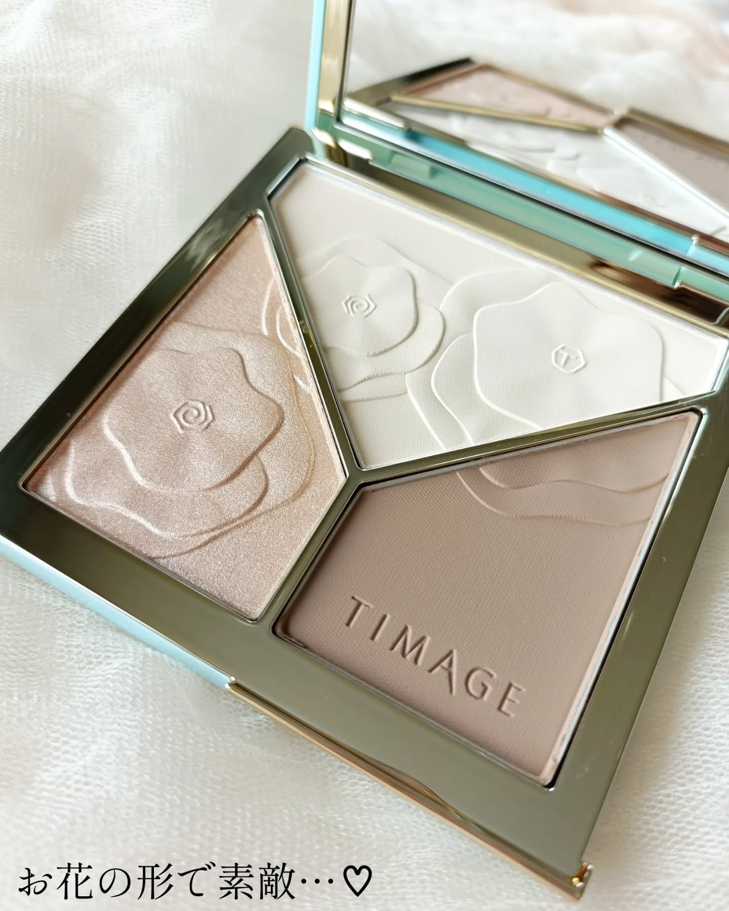 ハイライトシェーディングパレット/TIMAGE/パウダーハイライトを使ったクチコミ（3枚目）