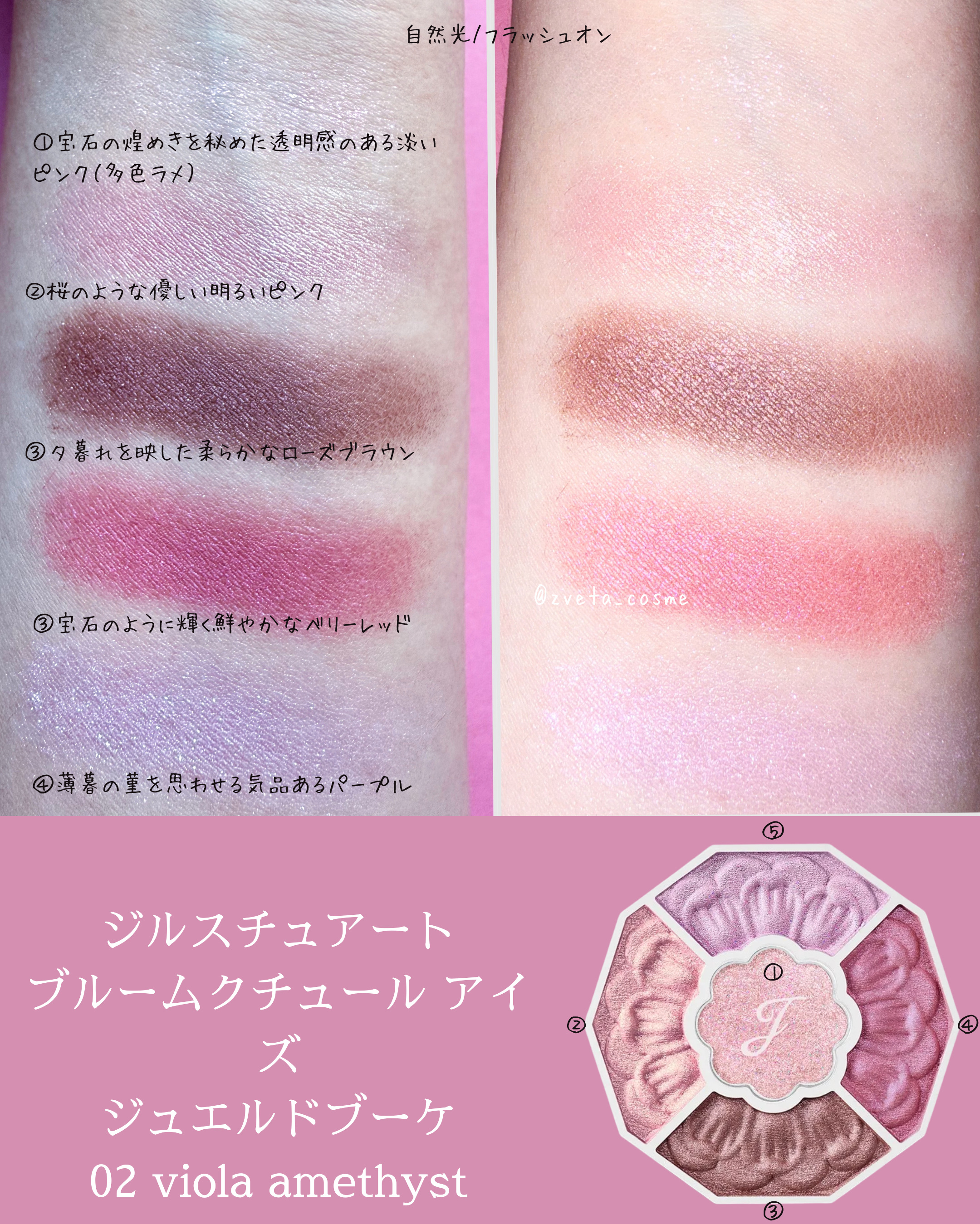 ジルスチュアート ブルームクチュール アイズ　ジュエルドブーケ/JILL STUART/アイシャドウパレットを使ったクチコミ（3枚目）