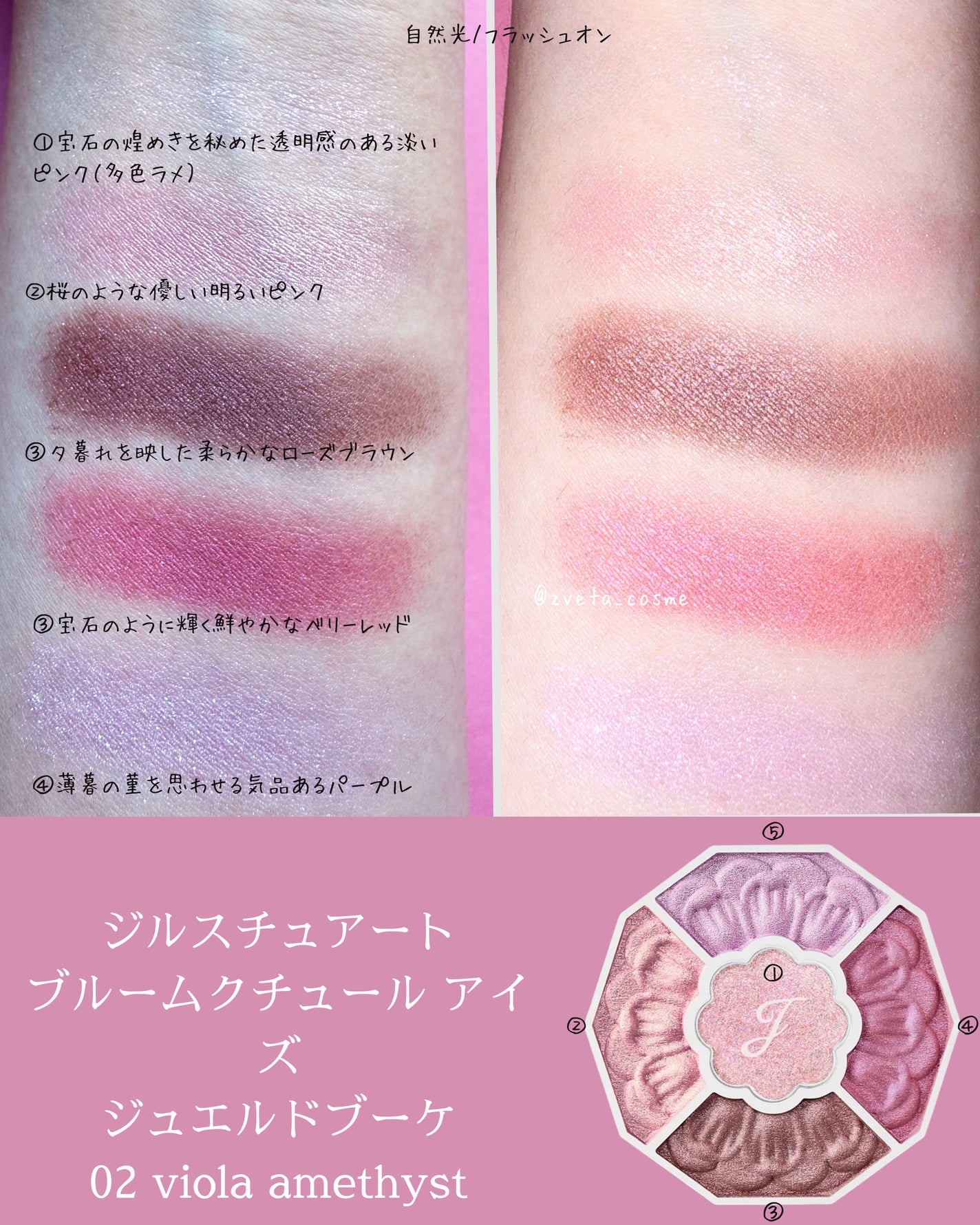 ジルスチュアート ブルームクチュール アイズ ジュエルドブーケ/JILL STUART/アイシャドウパレットを使ったクチコミ(3枚目)