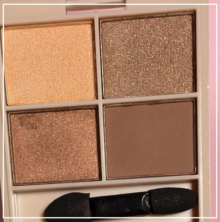 &. Wチャーム アイシャドウ2スタイルカラーパレット/DAISO/アイシャドウパレットを使ったクチコミ(3枚目)