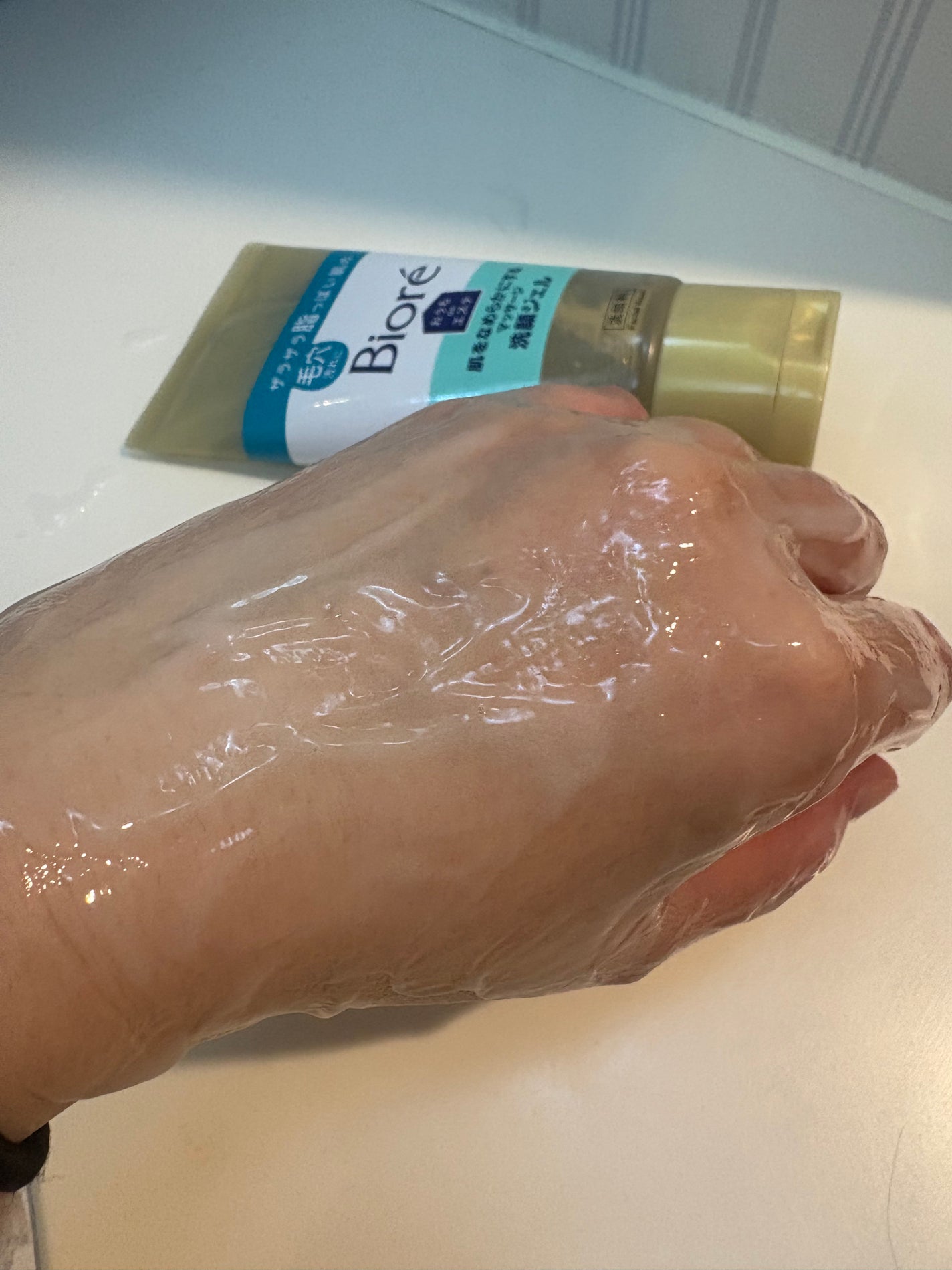 おうちdeエステ 肌をなめらかにする マッサージ洗顔ジェル/ビオレ/その他洗顔料を使ったクチコミ(3枚目)