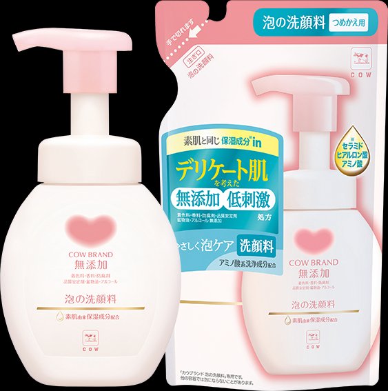 泡の洗顔料/カウブランド無添加/泡洗顔を使ったクチコミ（1枚目）