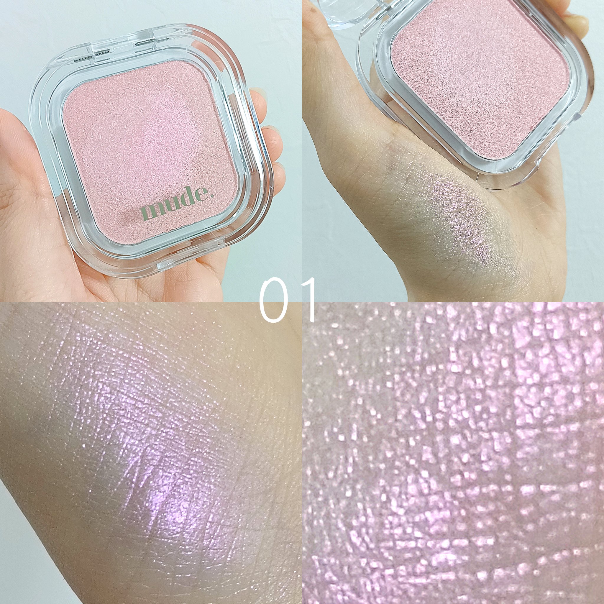 フェイスフィルボリューマーハイライター/mude/パウダーハイライトを使ったクチコミ（2枚目）