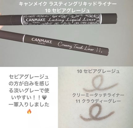 ラスティングリキッドライナー/キャンメイク/リキッドアイライナーを使ったクチコミ(3枚目)