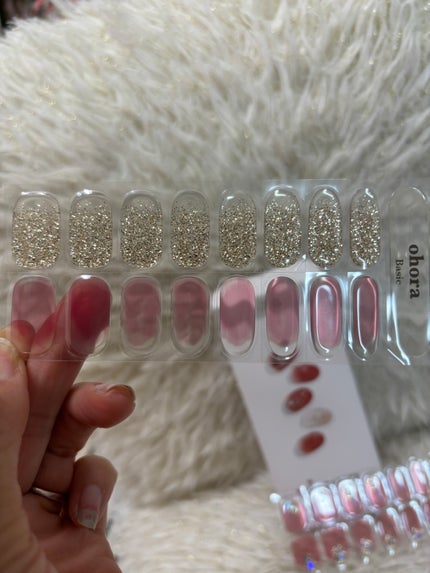 セミキュアジェルネイル(ハンド)/ohora/ネイルシールを使ったクチコミ(7枚目)