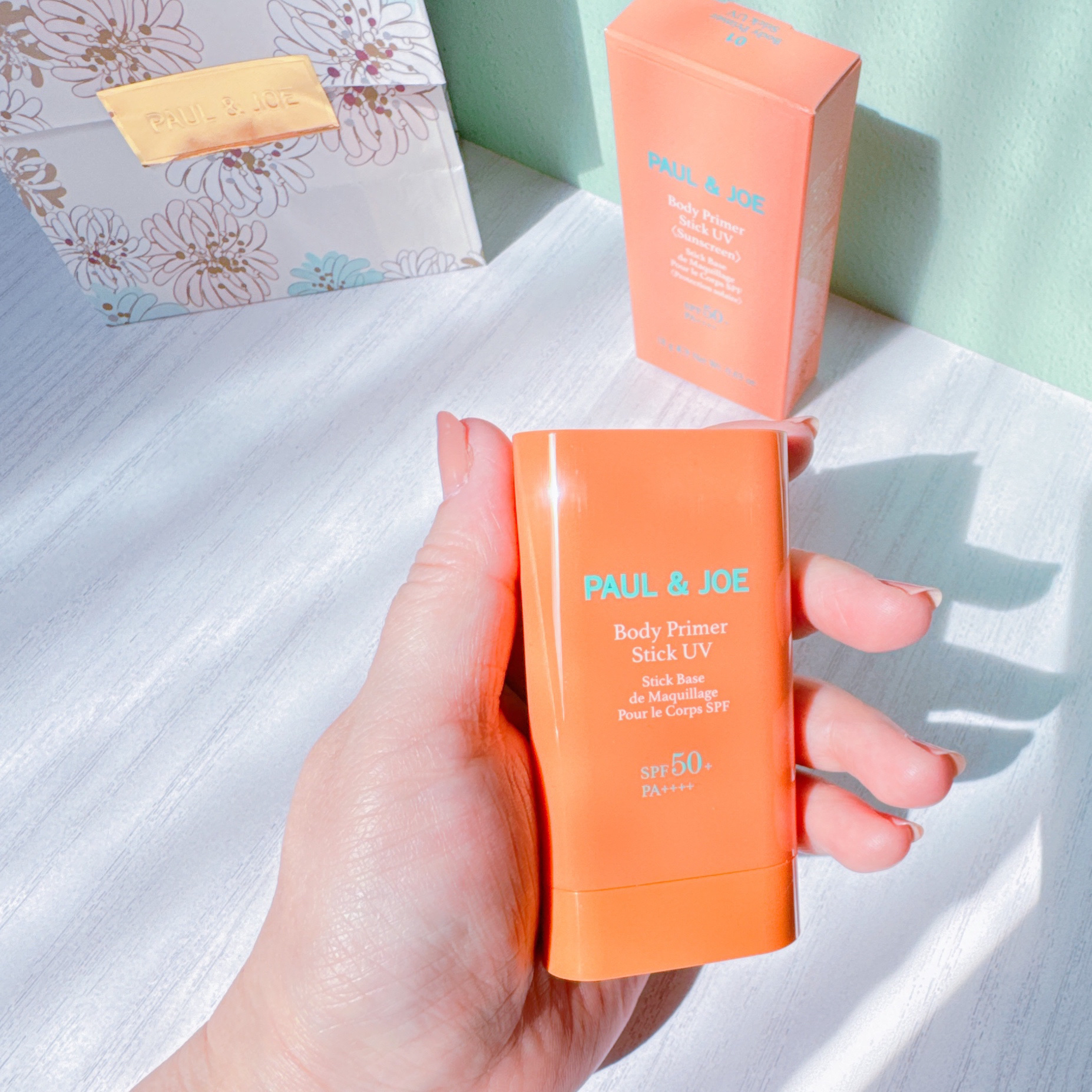 ボディ プライマー スティック UV/PAUL & JOE BEAUTE/日焼け止めスティックを使ったクチコミ（2枚目）
