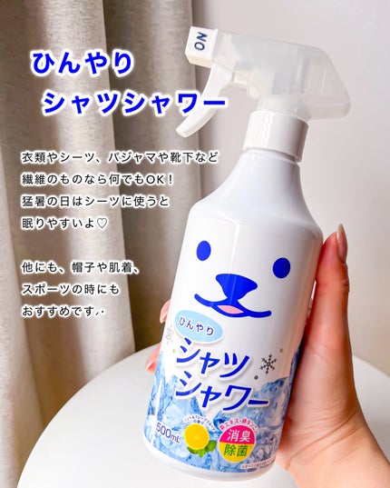 ひんやりシャツシャワー ミント&グレープフルーツの香り/ときわ商会/デオドラント・制汗剤を使ったクチコミ(4枚目)