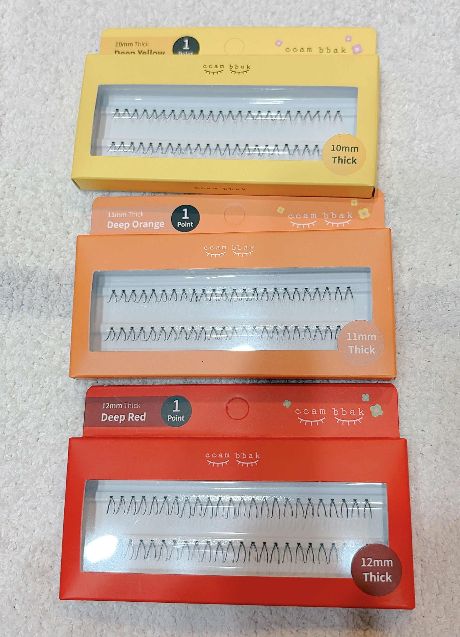 eyelash 10mm deep yellow/CCAM BBAK/つけまつげを使ったクチコミ（2枚目）