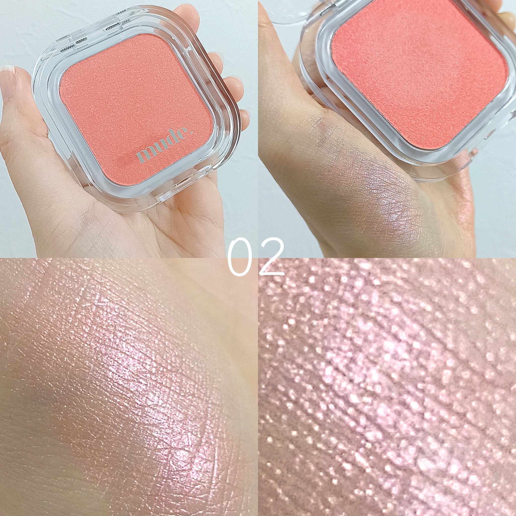 フェイスフィルボリューマーハイライター/mude/パウダーハイライトを使ったクチコミ（3枚目）