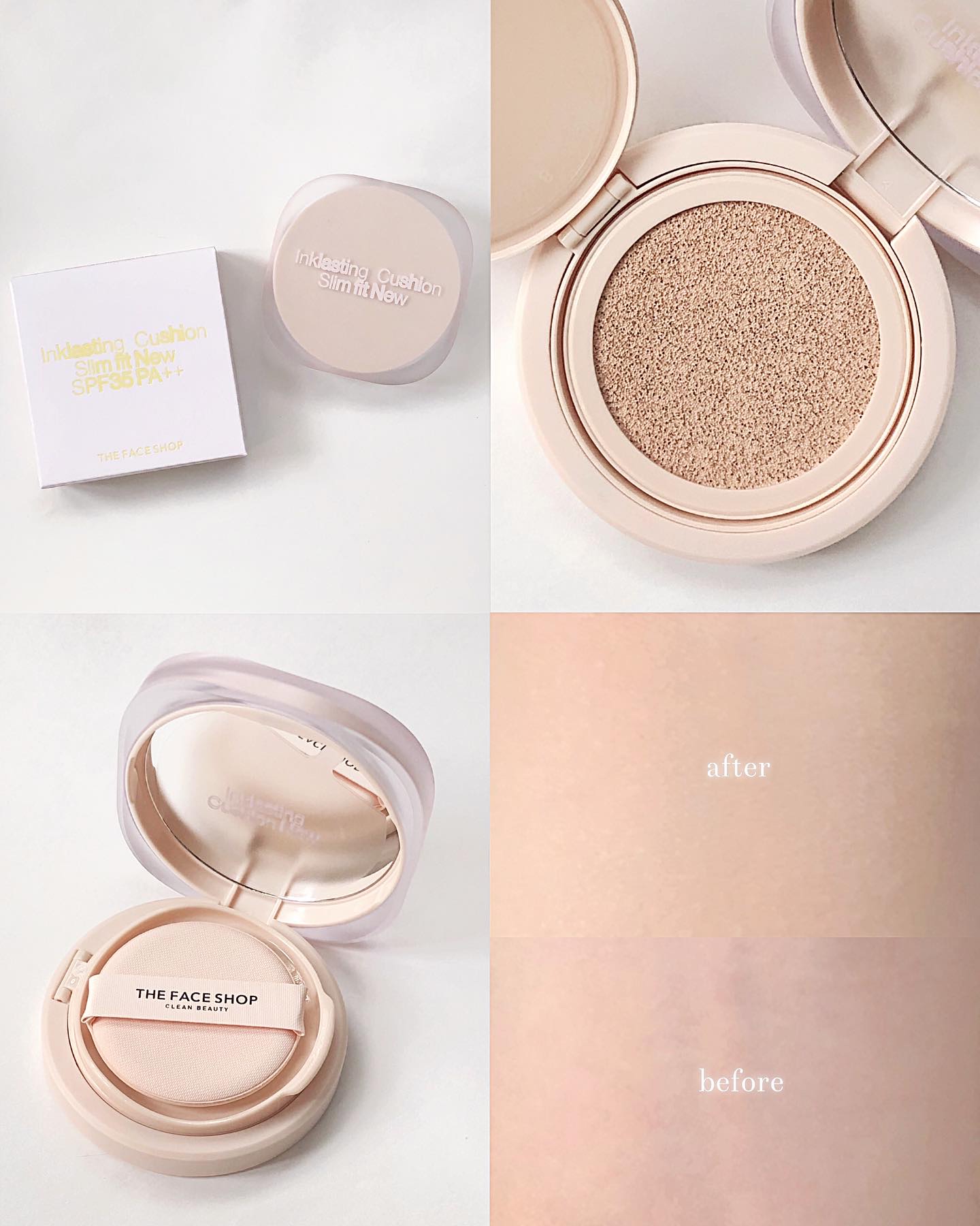 インクラスティングクッションファンデーション/THE FACE SHOP/クッションファンデーションを使ったクチコミ（1枚目）