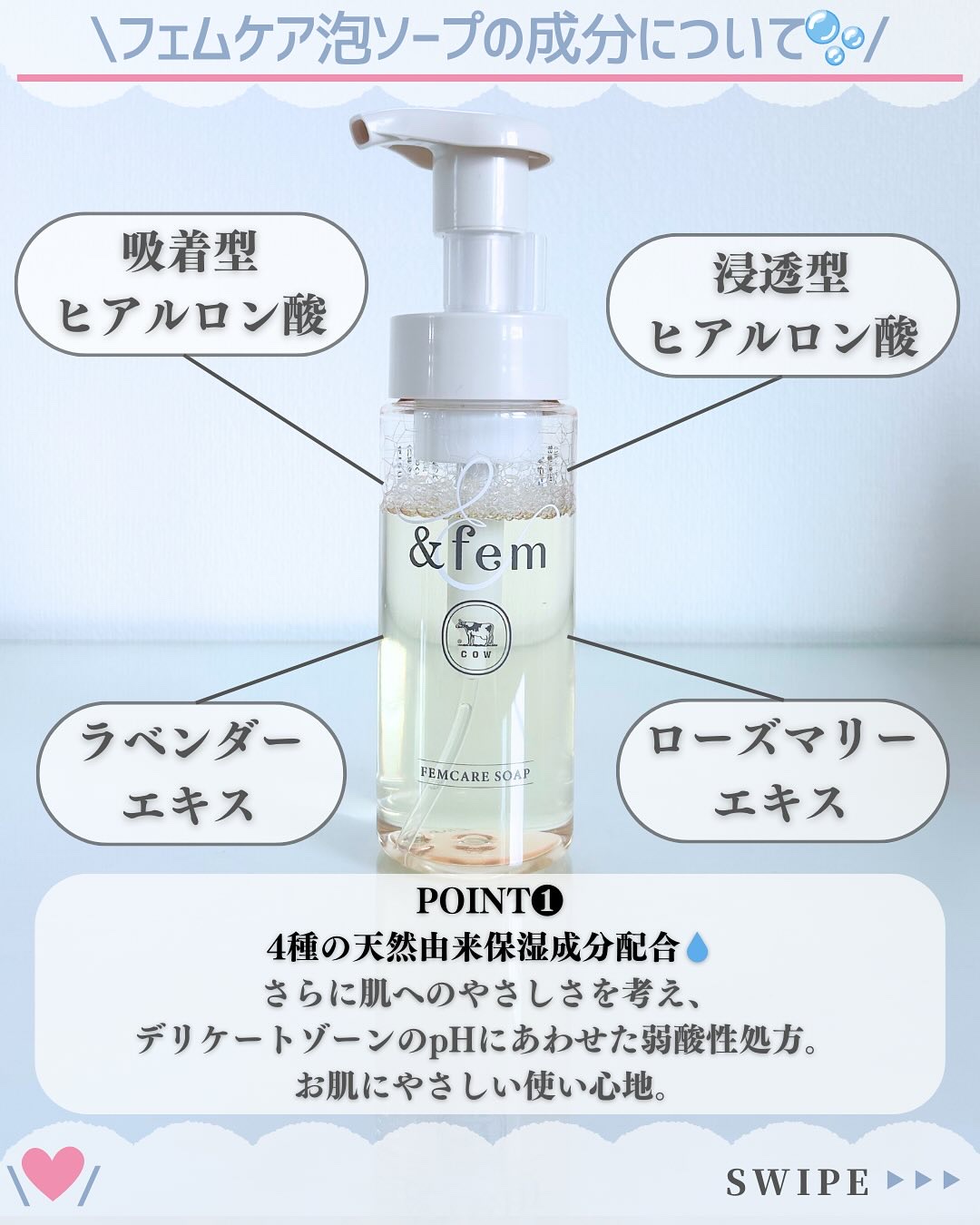 アンドフェム フェムケア泡ソープ/＆fem/デリケートゾーンケアを使ったクチコミ（3枚目）