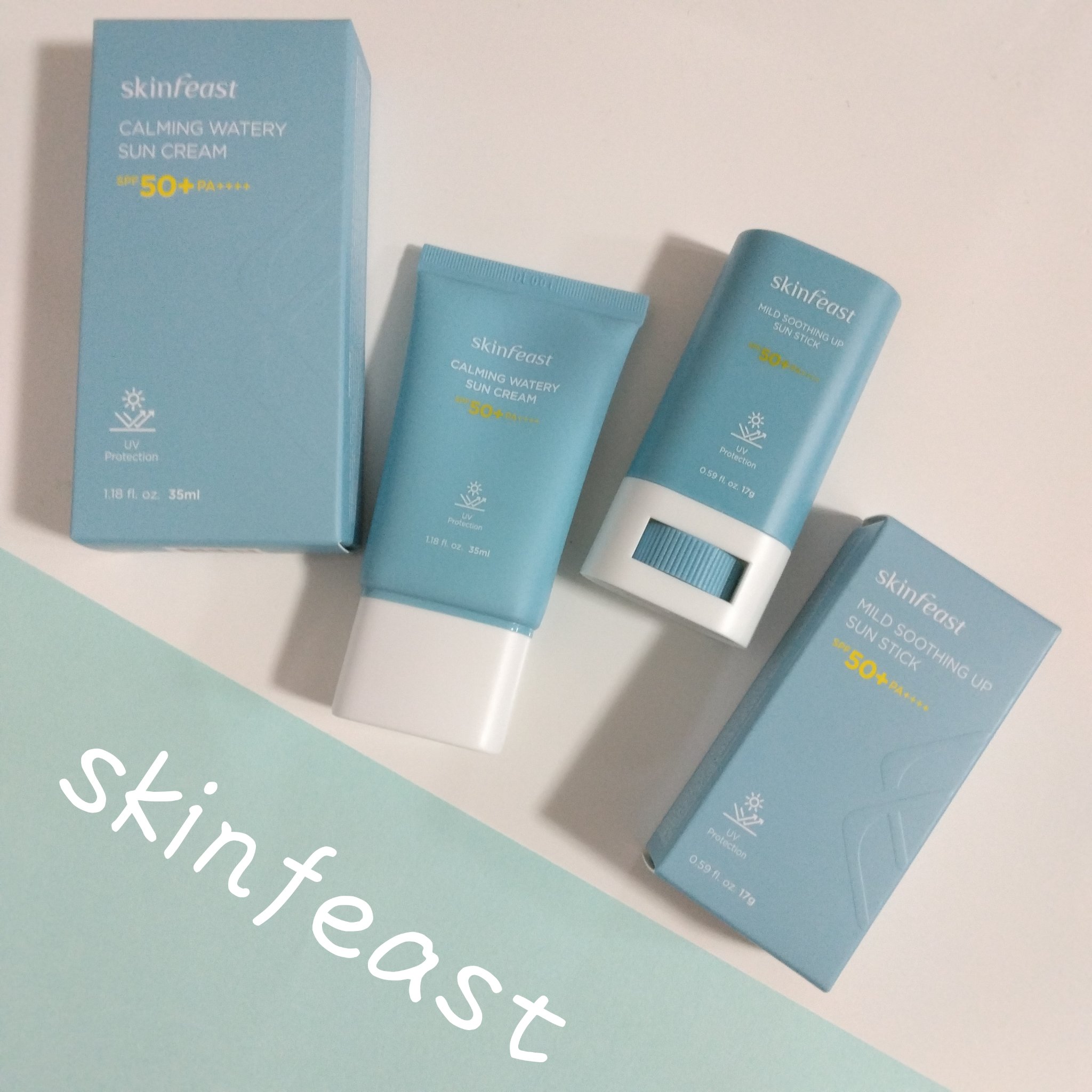 カーミング ウォータリー サンスクリーン/skinfeast/日焼け止めクリームを使ったクチコミ（1枚目）