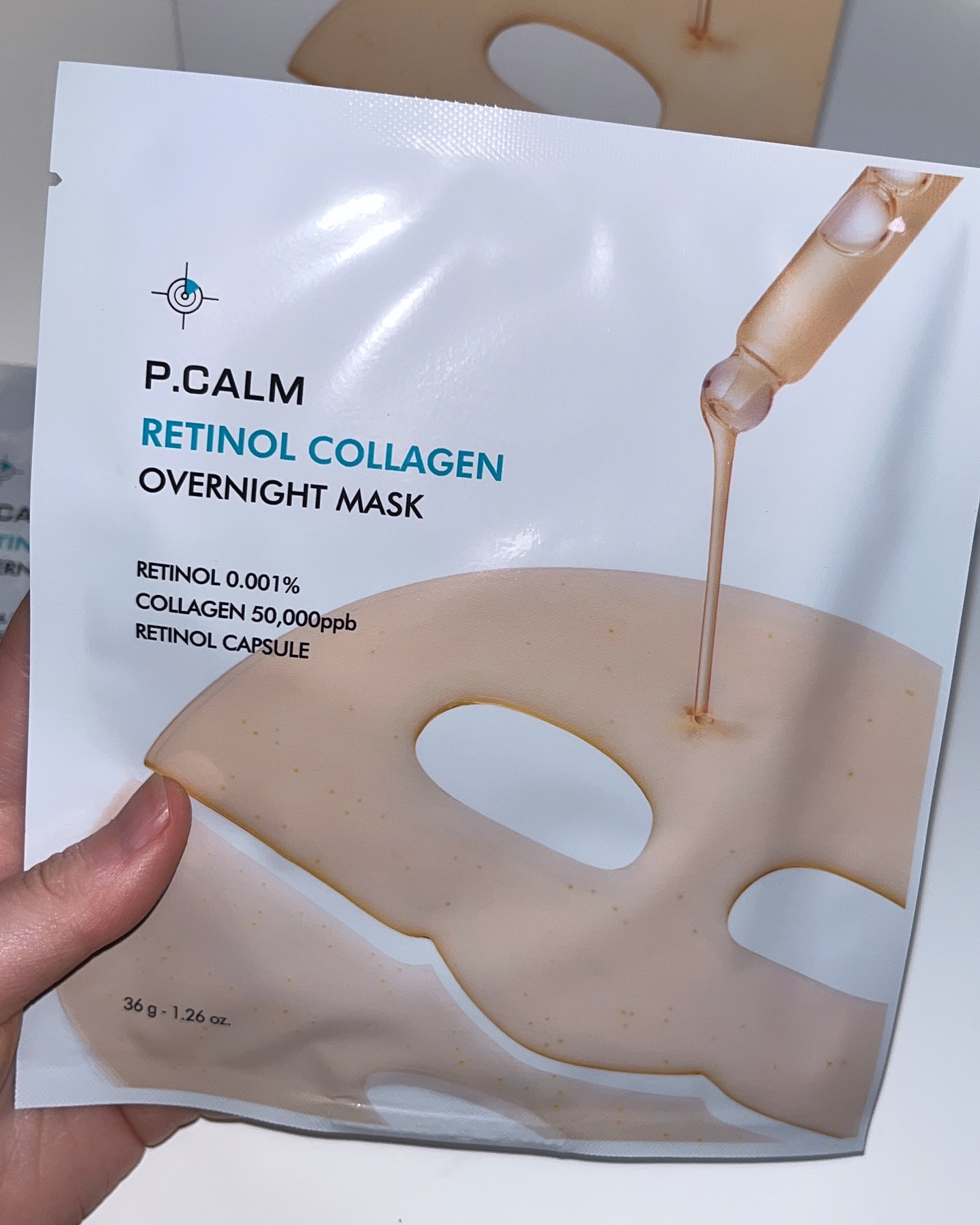 レチノール コラーゲン オーバーナイト マスク/P.CALM/シートマスク・パックを使ったクチコミ（3枚目）
