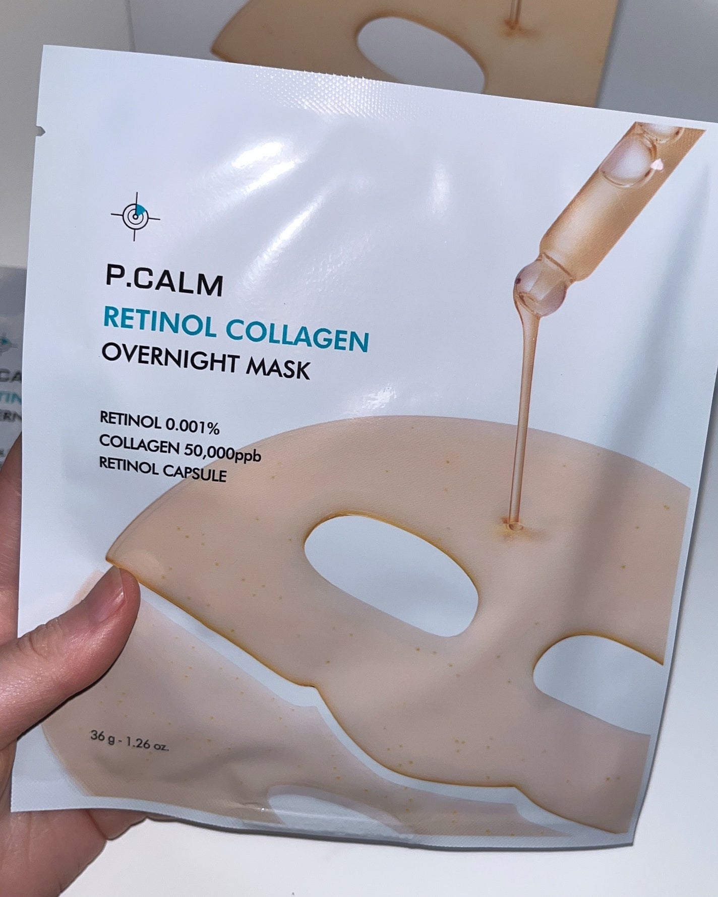 レチノール コラーゲン オーバーナイト マスク/P.CALM/シートマスク・パックを使ったクチコミ(3枚目)