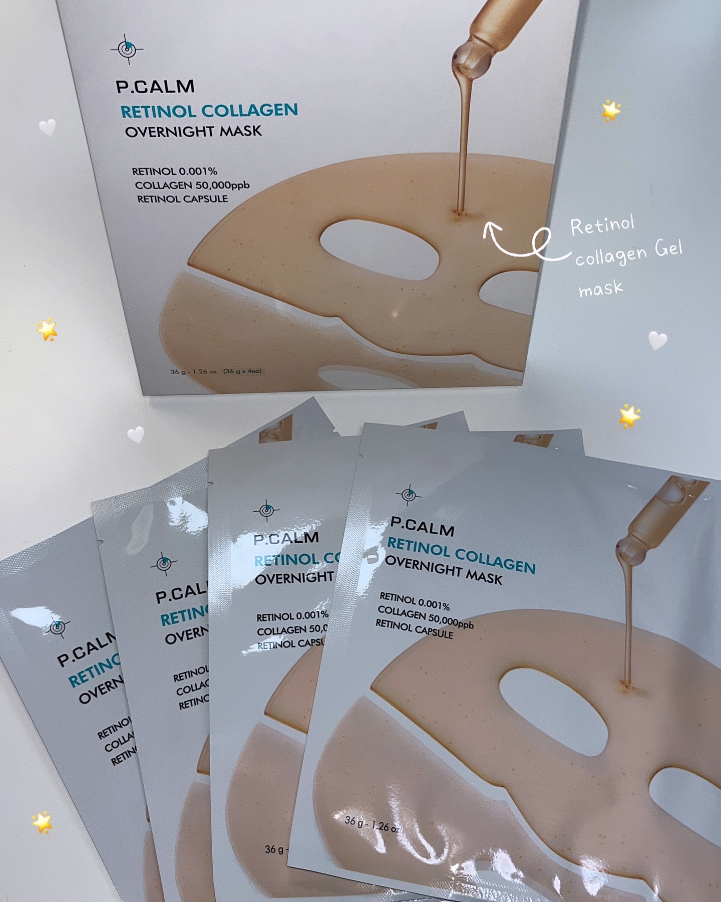レチノール コラーゲン オーバーナイト マスク/P.CALM/シートマスク・パックを使ったクチコミ（1枚目）