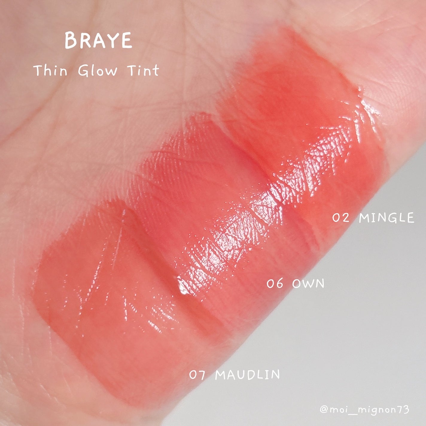 THIN GLOW TINT/BRAYE/口紅を使ったクチコミ(3枚目)