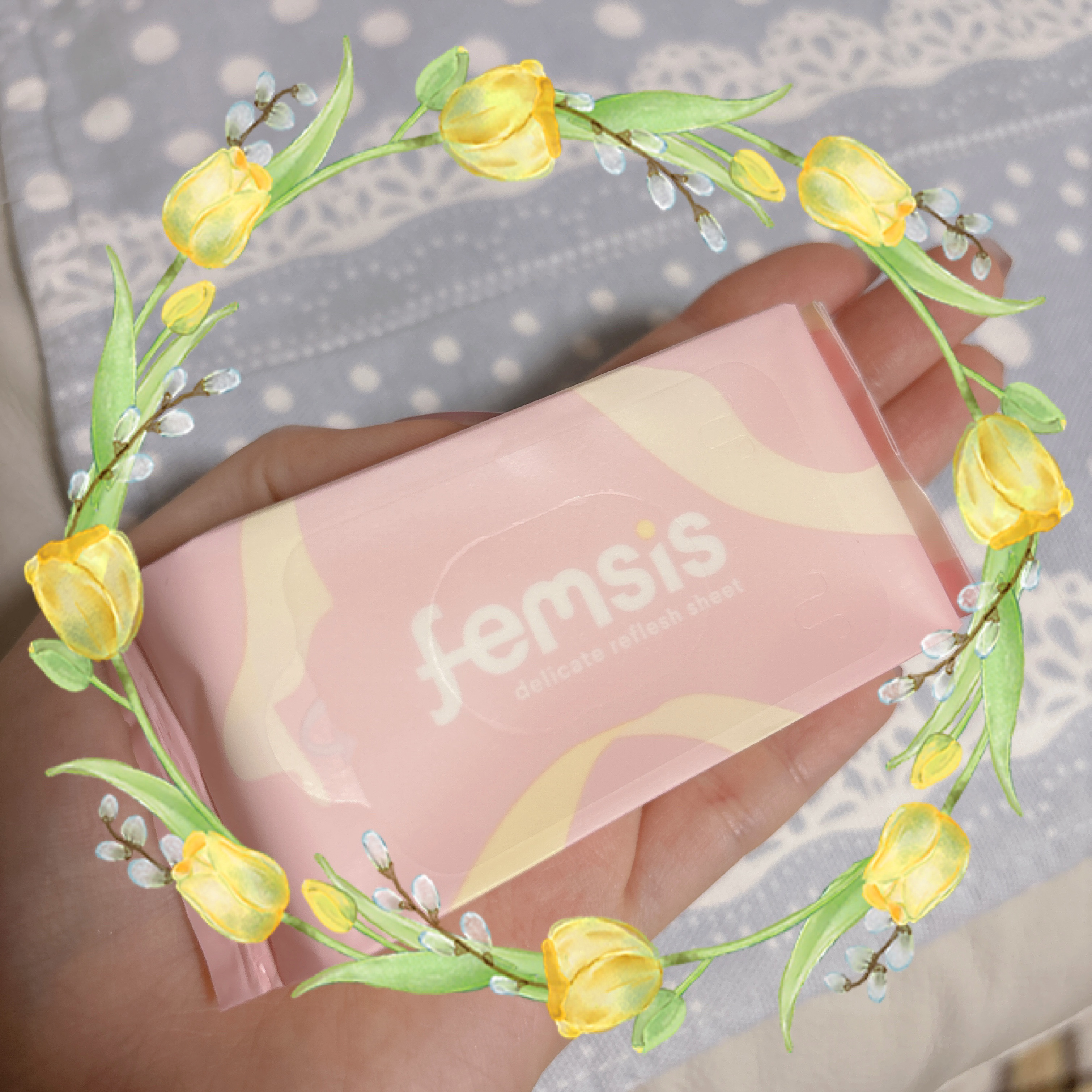 ナトラケア ナトラケアのクチコミ「☆フェムシス デリケートリフレッシュシート 無香料

手のひらサイズのデリケートゾーン用シート.....」（2枚目）