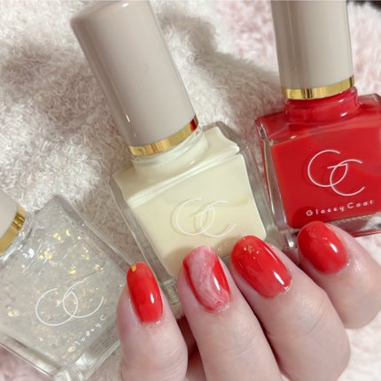 グロッシーコート ポピーレッド/スキューズミー/オールインワンネイルの画像