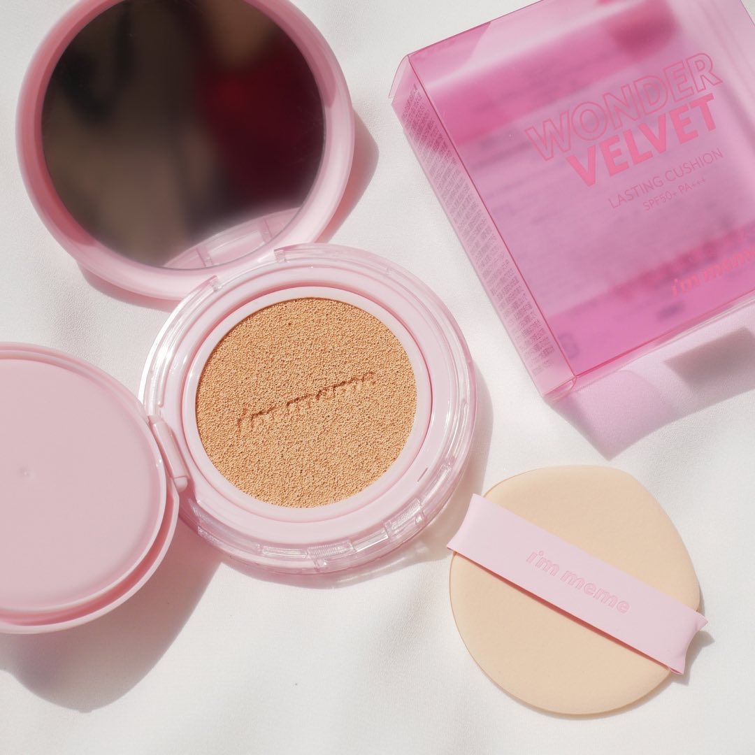 ワンダーベルベットラスティングクッション/i’m meme/クッションファンデーションを使ったクチコミ（1枚目）