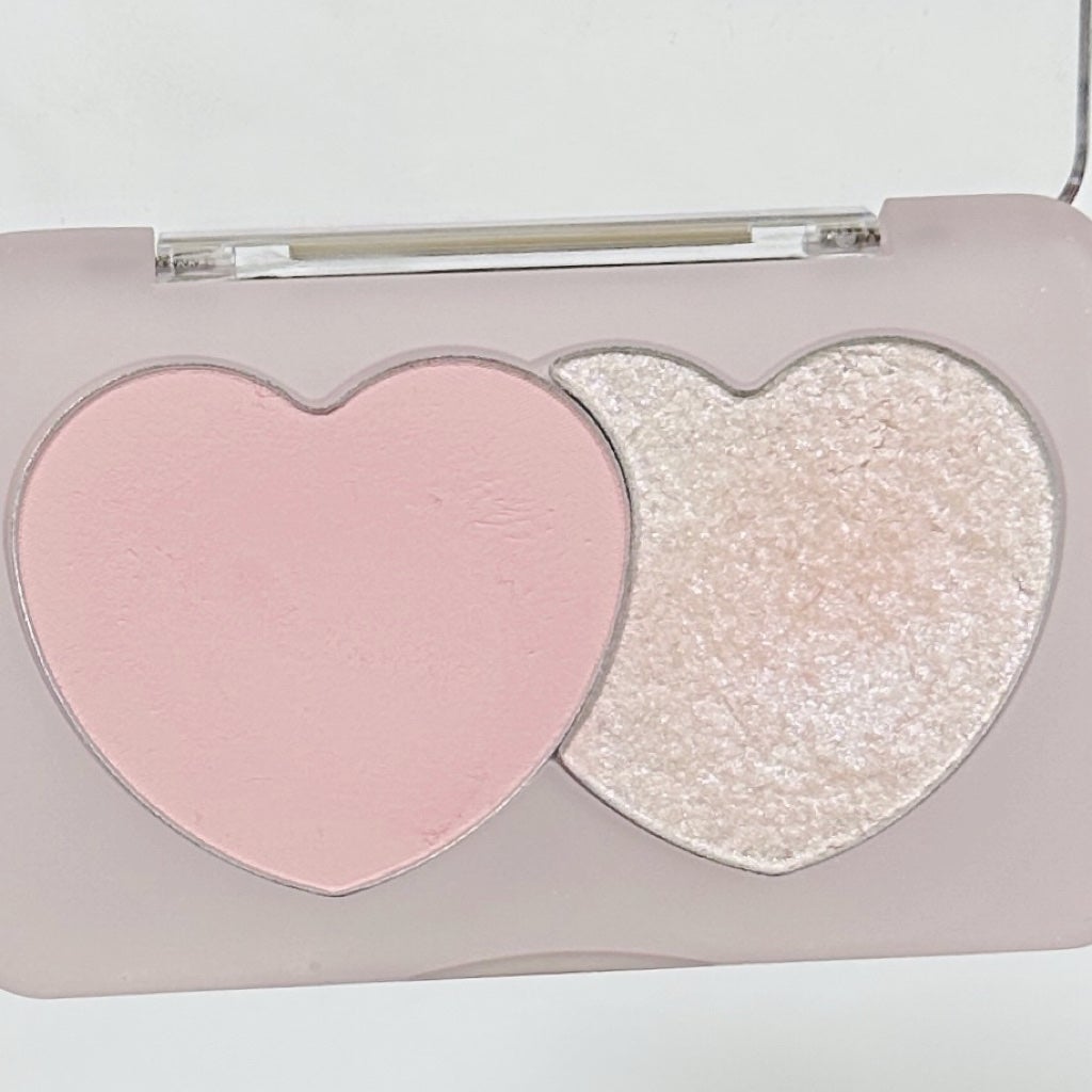 ハートポップデュオブラッシャー/ETUDE/パウダーチークを使ったクチコミ(3枚目)