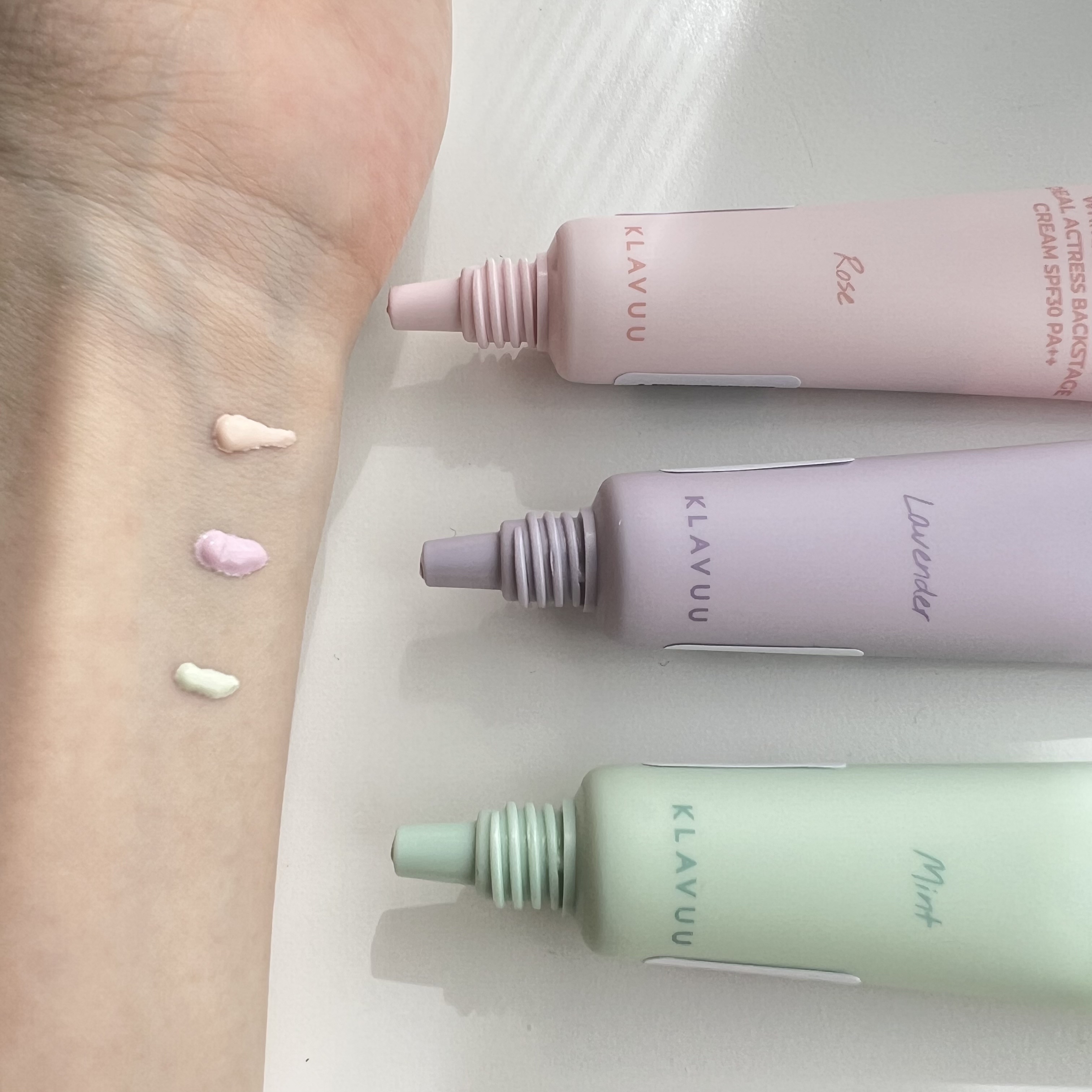 WHITE PEARLSATION  IDEAL ACTRESS BACKSTAGE CREAM/KLAVUU/化粧下地を使ったクチコミ（2枚目）