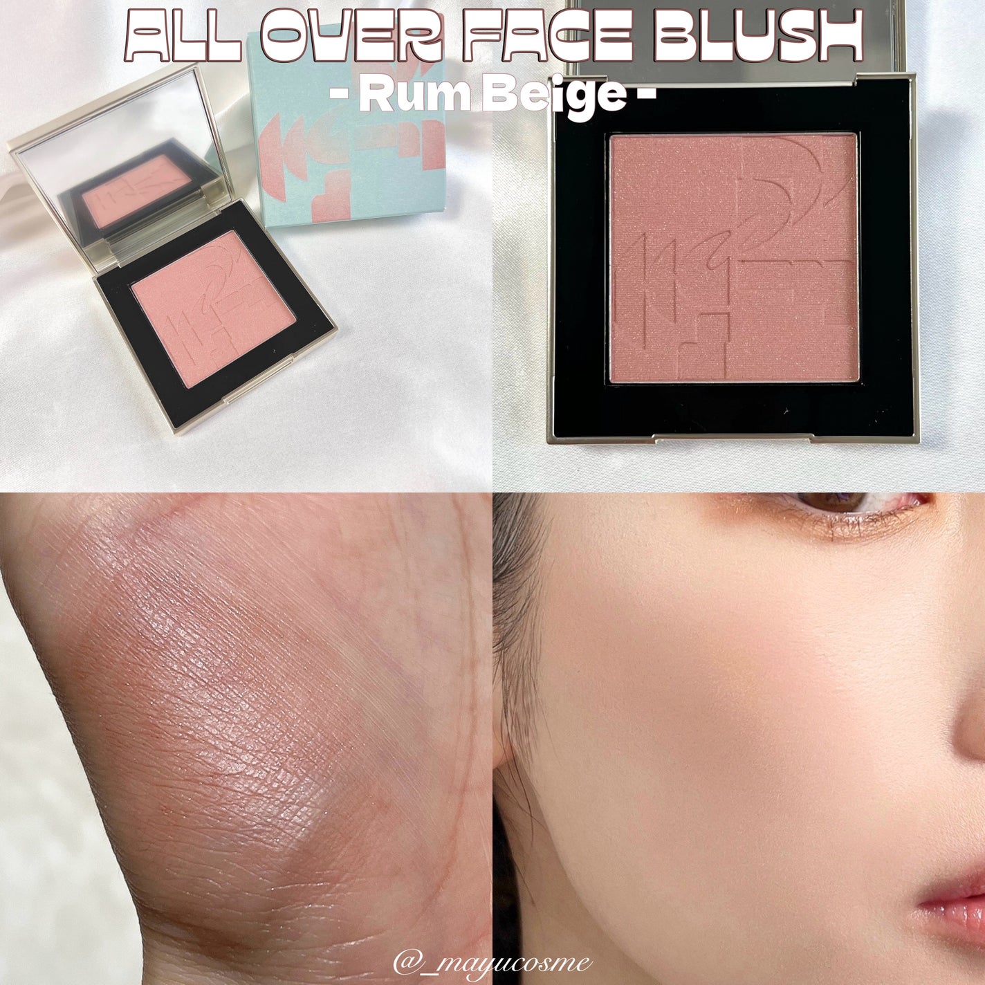 オールオーバーフェイスブラッシュ/TWO SLASH FOUR/パウダーチークを使ったクチコミ(3枚目)