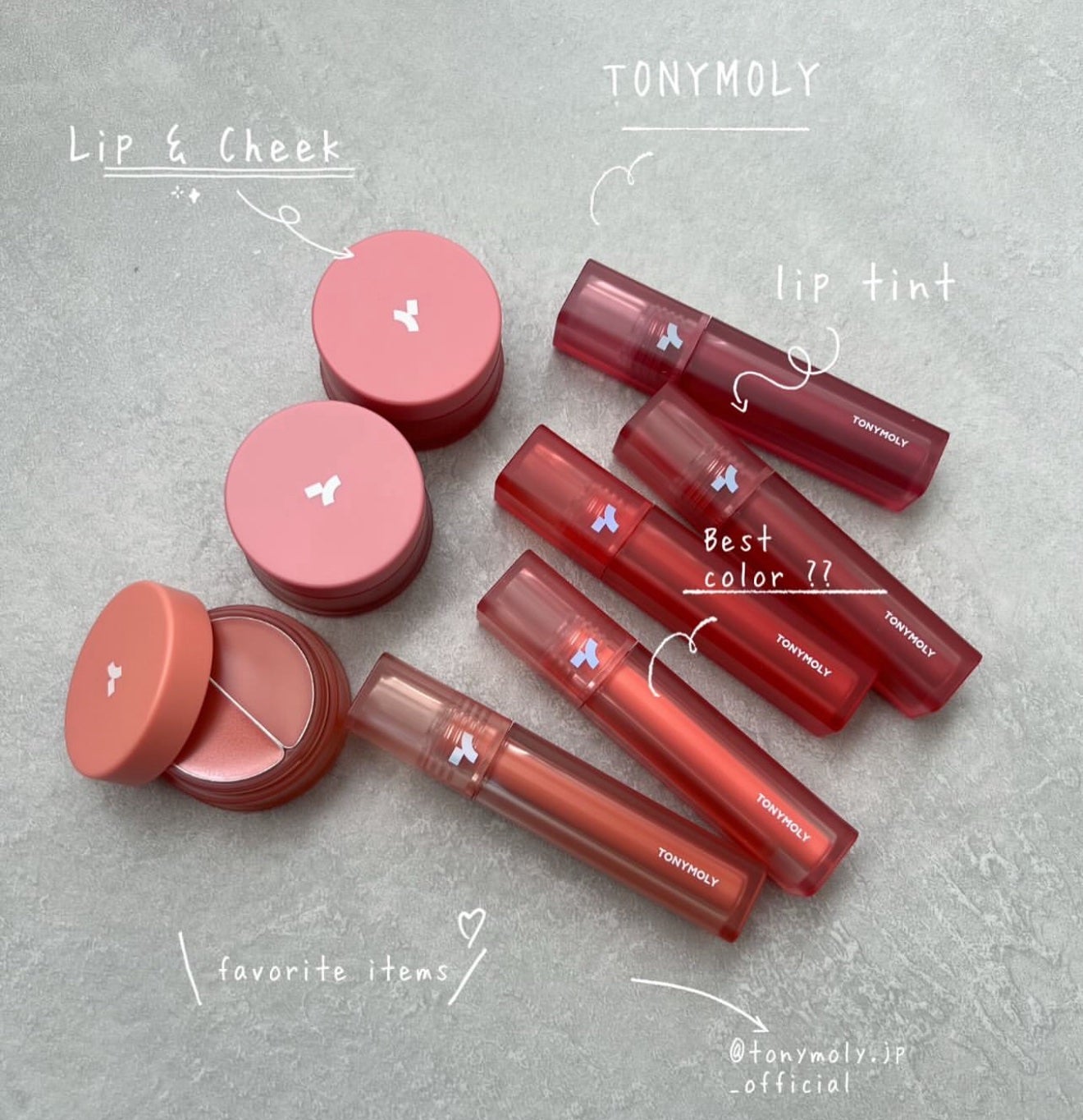 チークトーン リップ&チーク デュオバーム/TONYMOLY/口紅を使ったクチコミ(1枚目)