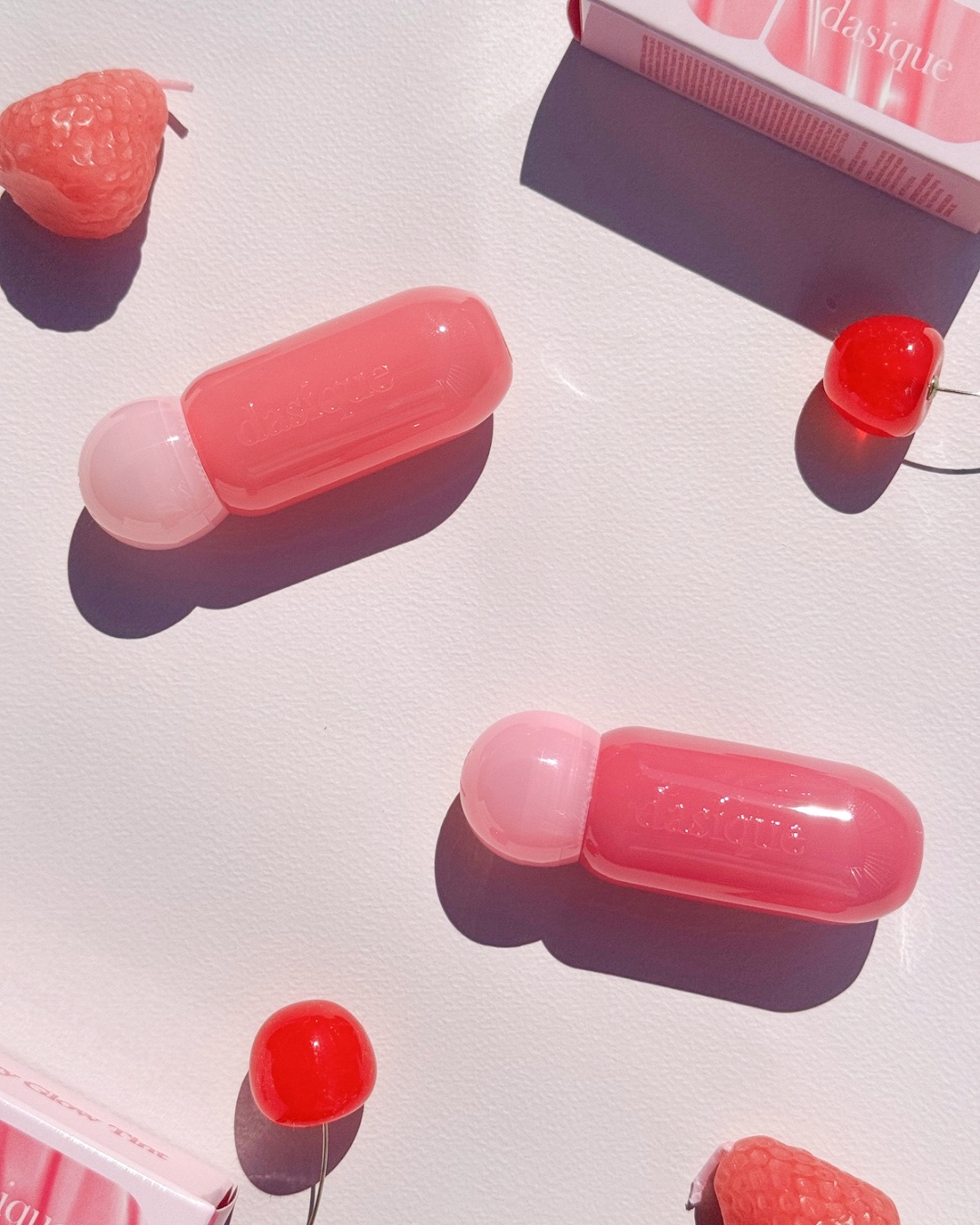 ジューシーデューイグロウティント 09 ダンデリオンピンク/dasique/リップティントを使ったクチコミ（1枚目）