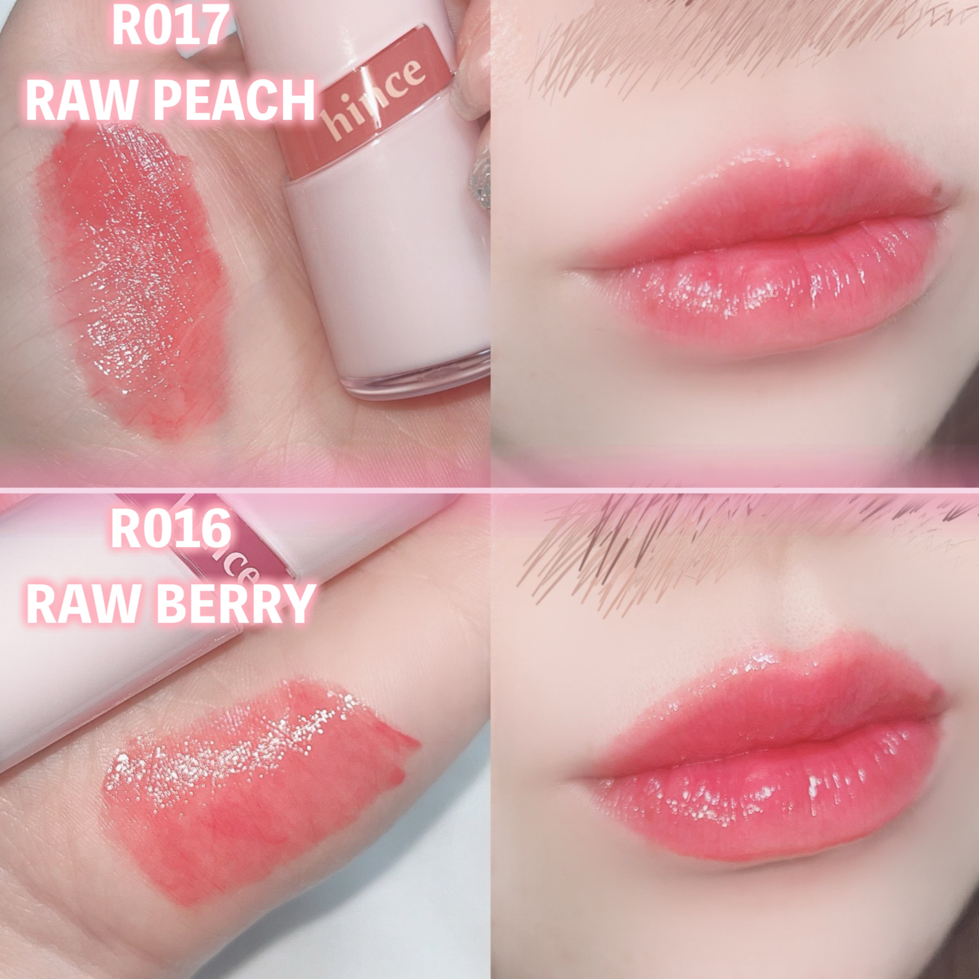 ロウグロウジェルティント R017 ロウ・ピーチ（ミニ）/hince/リップティントを使ったクチコミ（2枚目）
