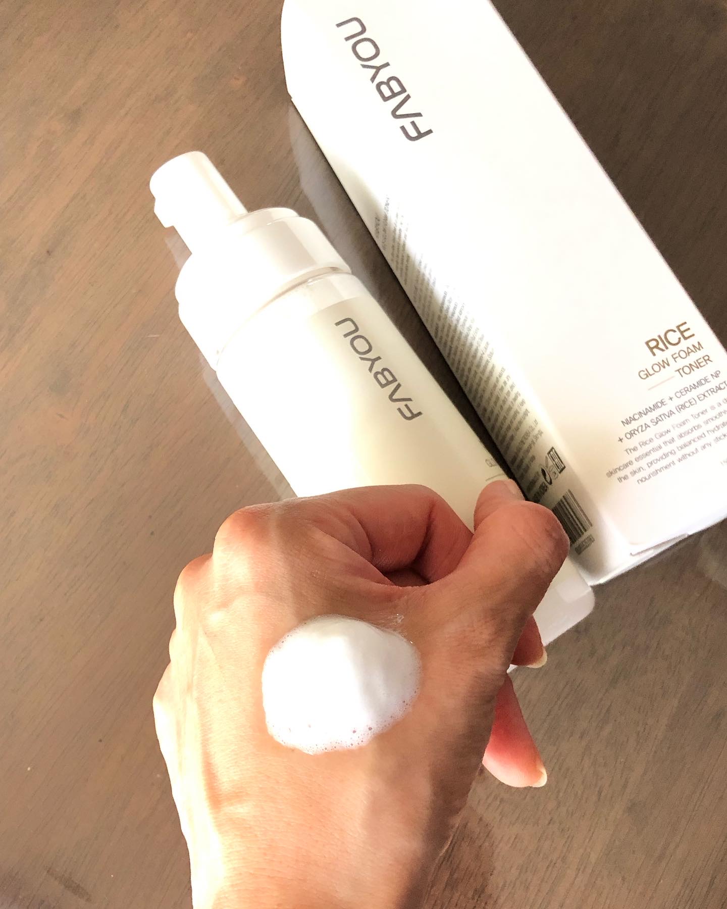 ライス グロウ フォームトナー/FABYOU/化粧水を使ったクチコミ（3枚目）