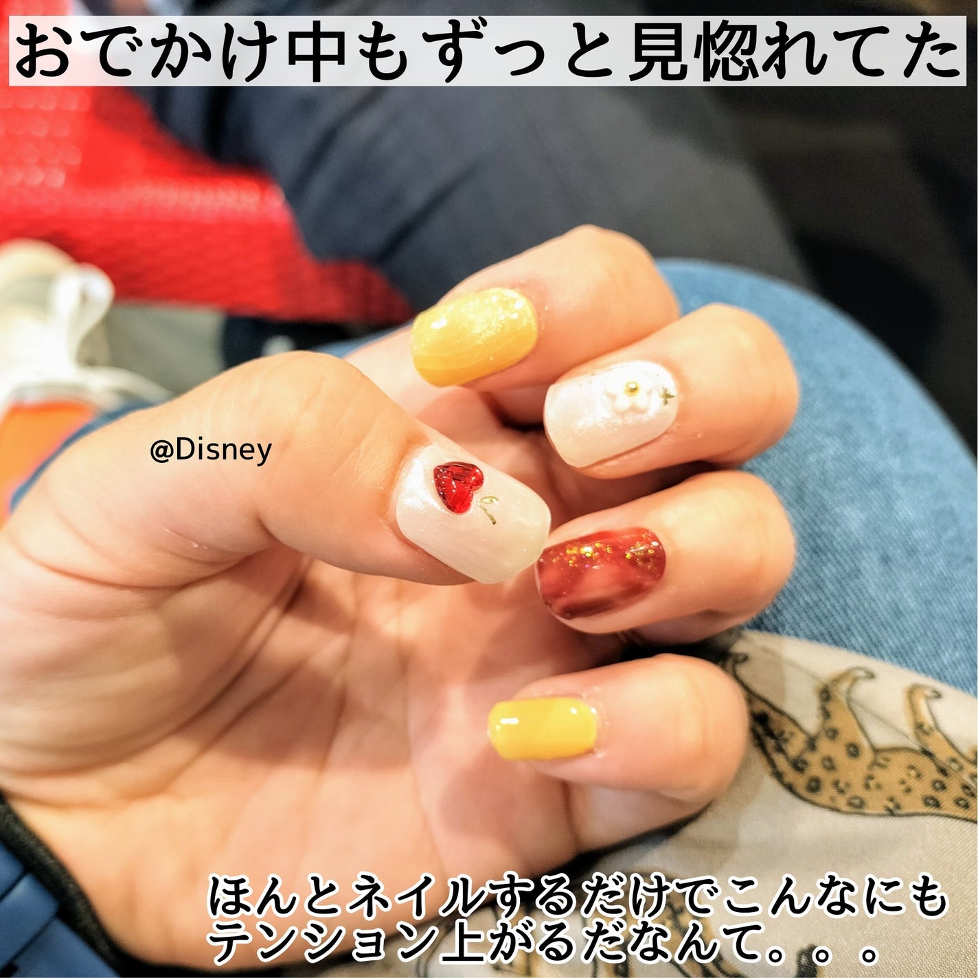 セミキュアジェルネイル(ハンド)/ohora/ネイルシールを使ったクチコミ(9枚目)