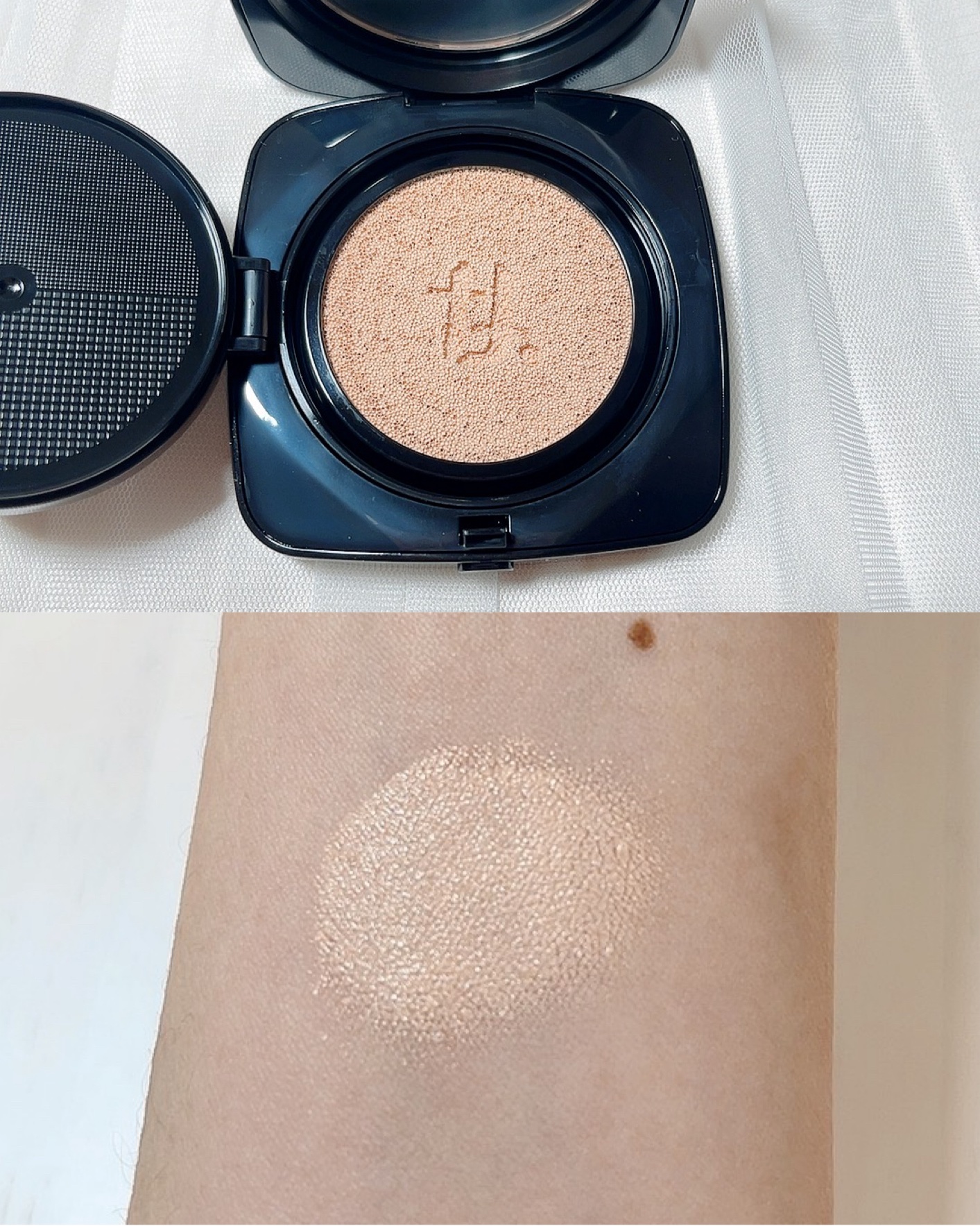 レイヤリングフィット グロークッションEX W01 バニラ(Vanilla)/TFIT/クッションファンデーションを使ったクチコミ（3枚目）