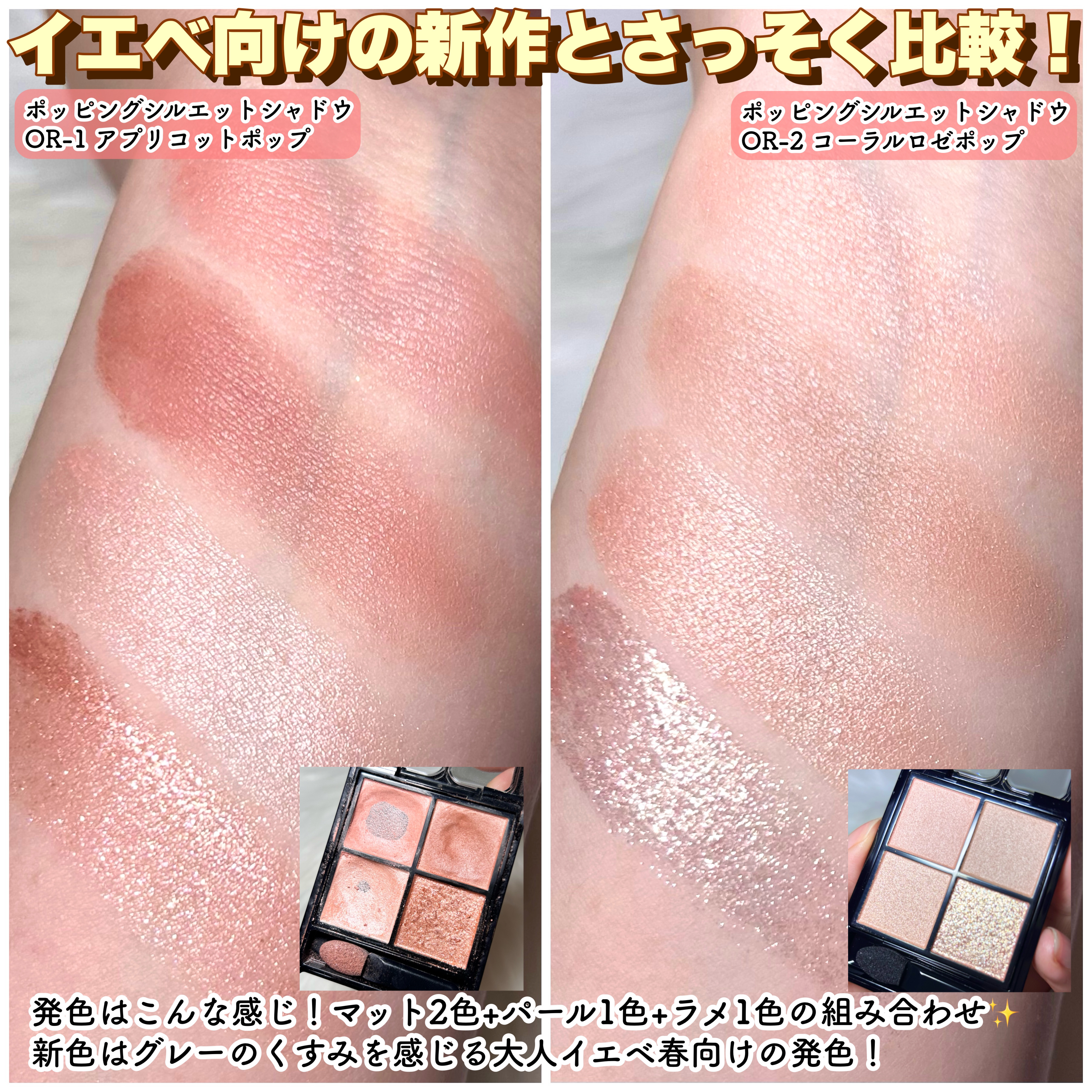 ケイト ポッピングシルエットシャドウ/KATE/アイシャドウパレットを使ったクチコミ（3枚目）