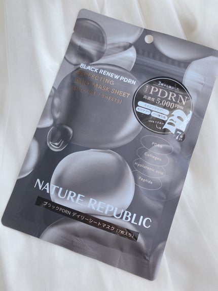 ブラックPDRN デイリーシートマスク/ネイチャーリパブリック/シートマスク・パックを使ったクチコミ(4枚目)