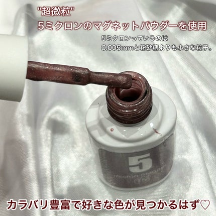 5ミクロンマグネット/ネイル工房/ジェルネイルを使ったクチコミ(3枚目)