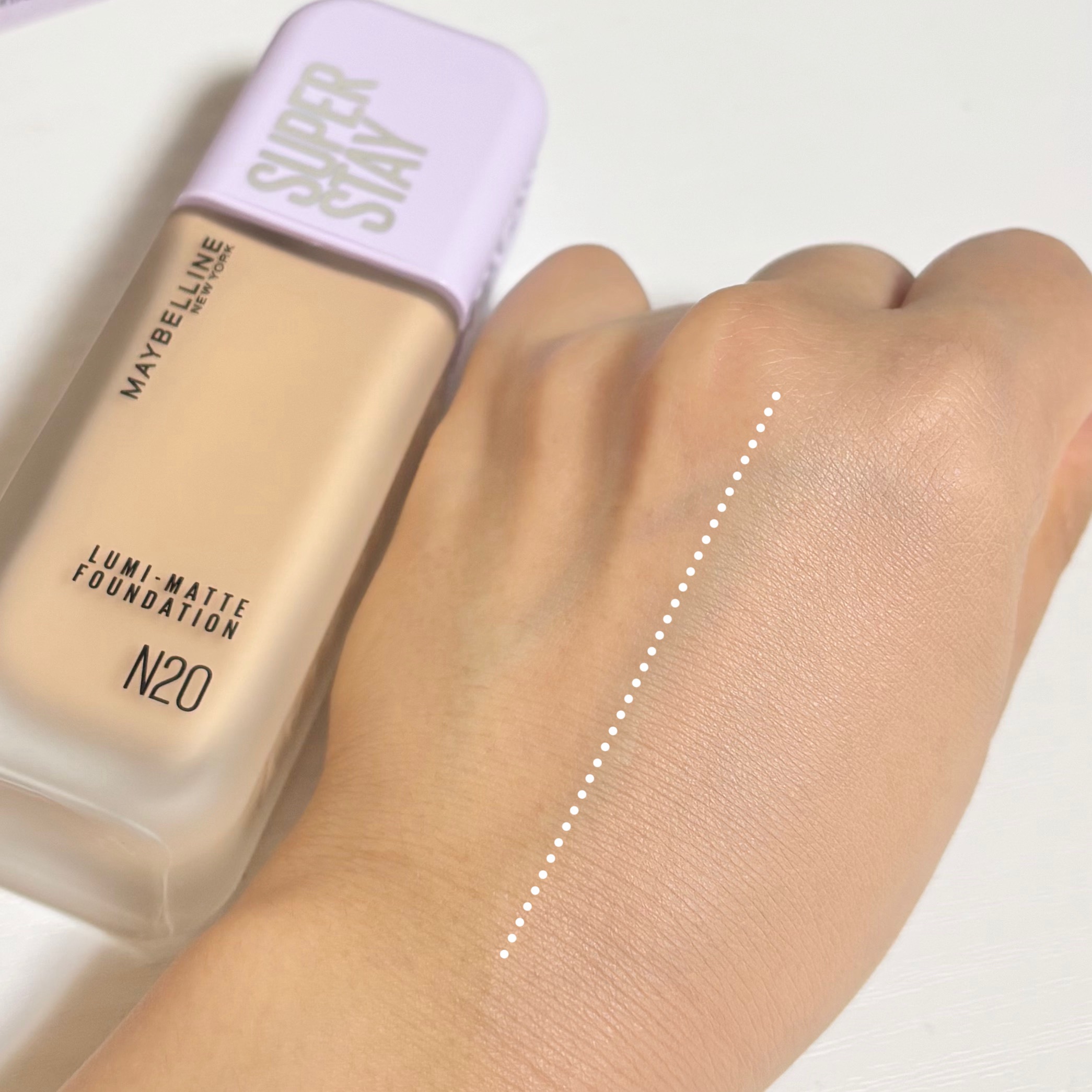 SPステイ ルミマット リキッド ファンデーション/MAYBELLINE NEW YORK/リキッドファンデーションを使ったクチコミ（2枚目）