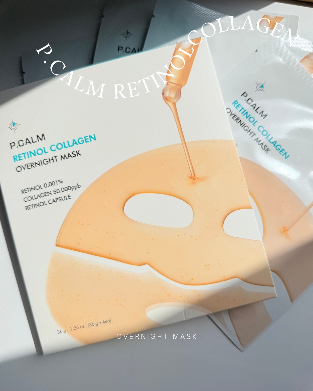 レチノール コラーゲン オーバーナイト マスク/P.CALM/シートマスク・パックを使ったクチコミ（1枚目）