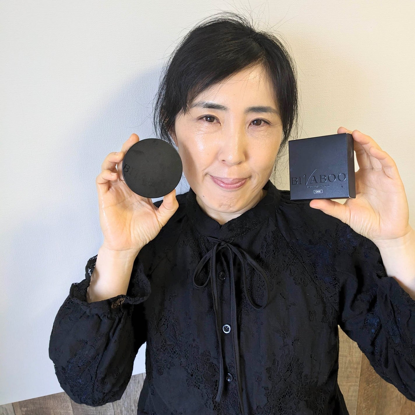 ベルベットジュエルクッション/BIVABOO/クッションファンデーションを使ったクチコミ(1枚目)